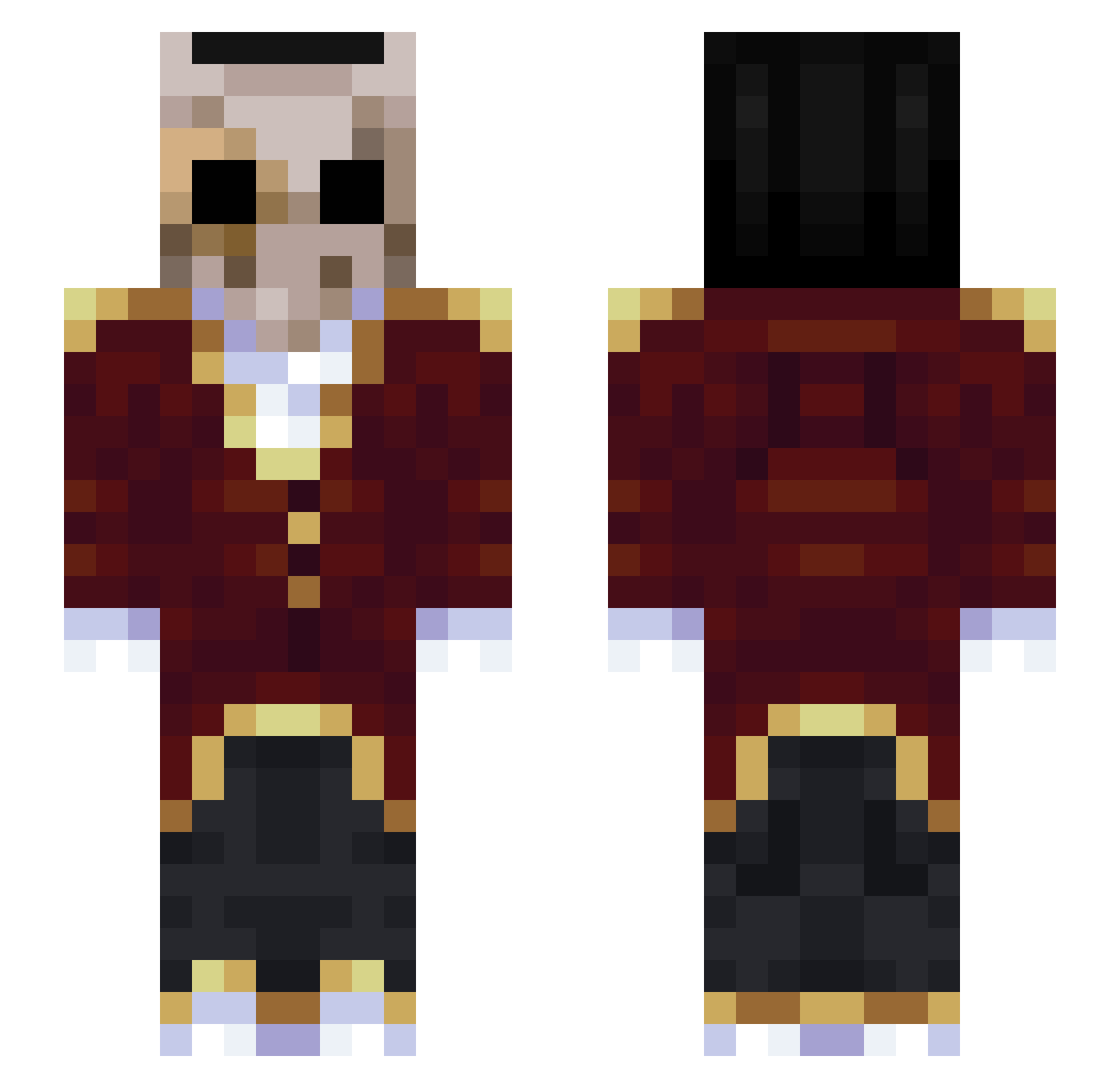 LanceAlott2018 Minecraft skin, front and back view