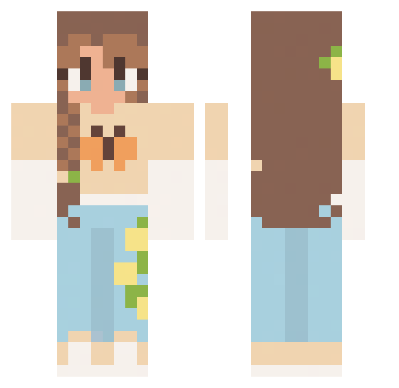 sloanie_0521 Minecraft skin, front and back view
