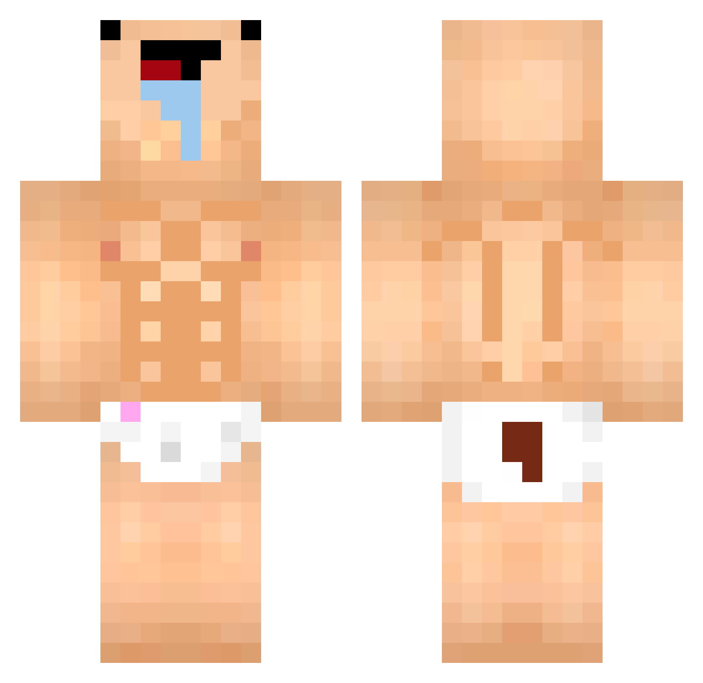 sunny1211poon Minecraft skin, front and back view