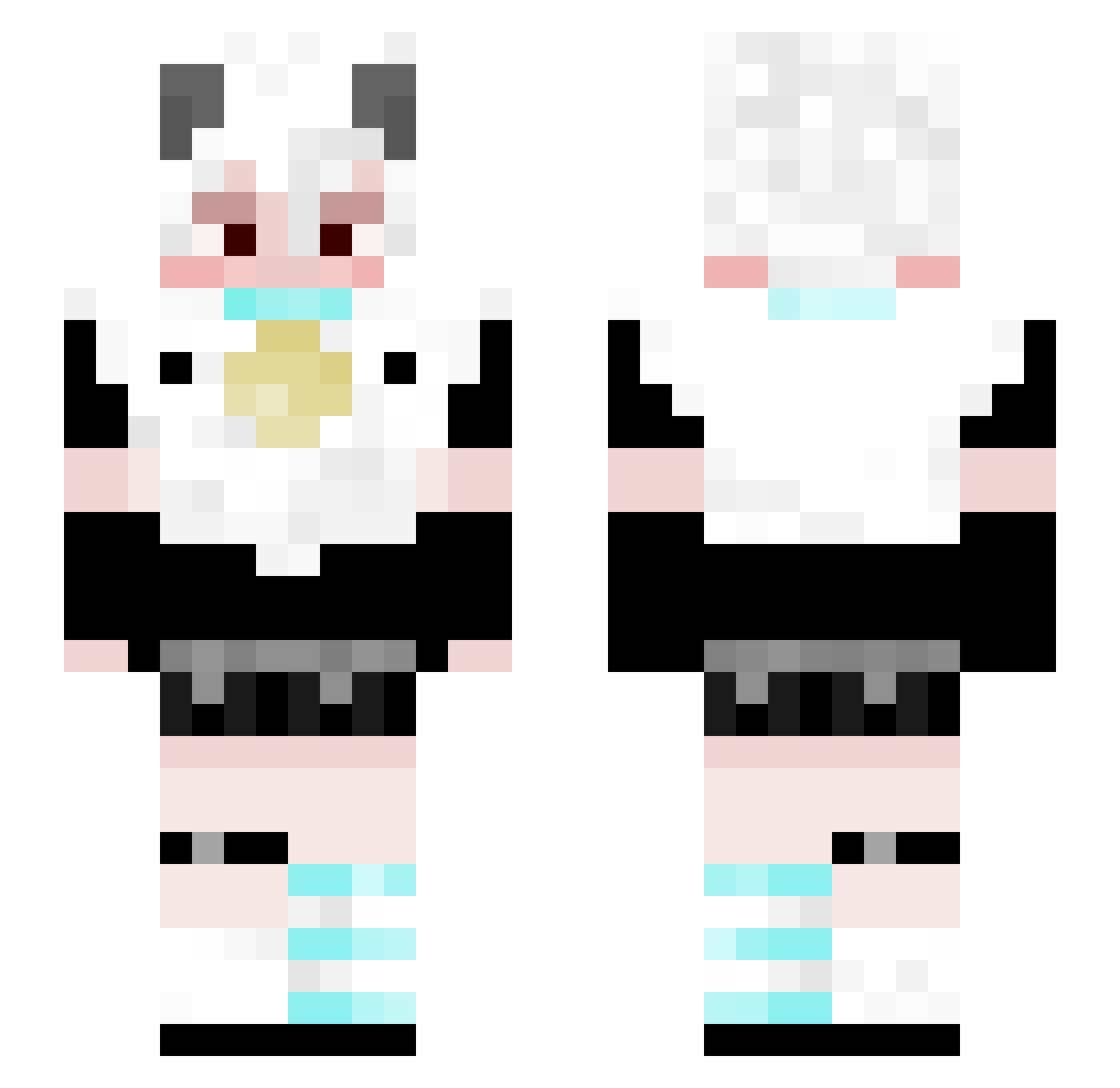 ajinkapipinka Minecraft skin, front and back view