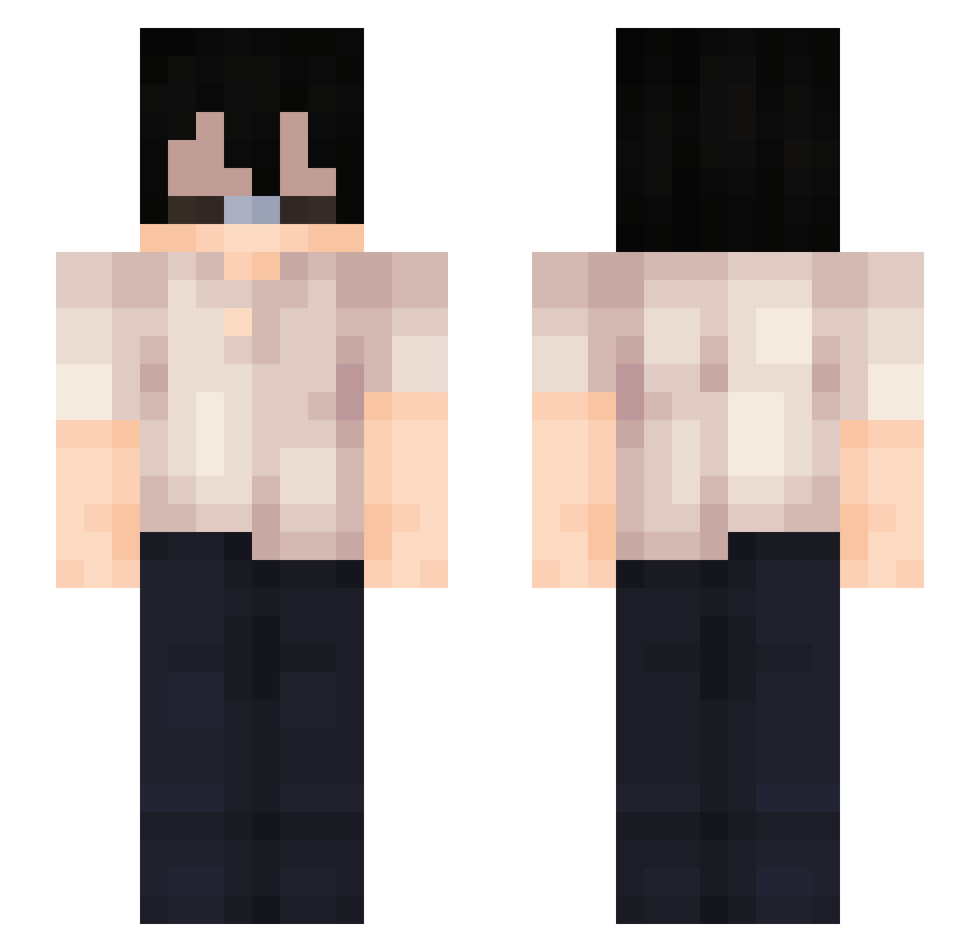 __JaQuB__ Minecraft skin, front and back view