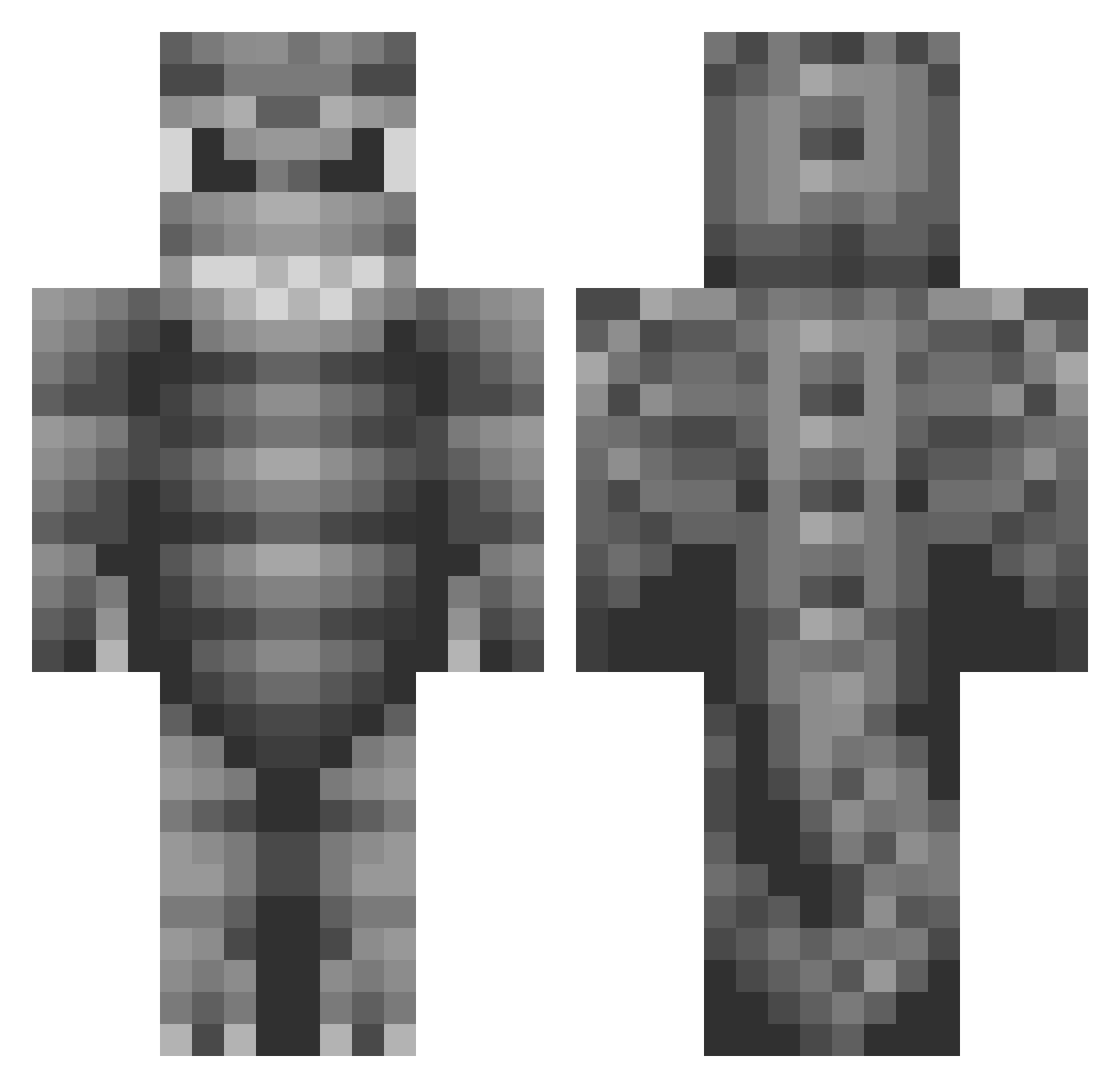 CHARGED_SPYRO Minecraft skin, front and back view