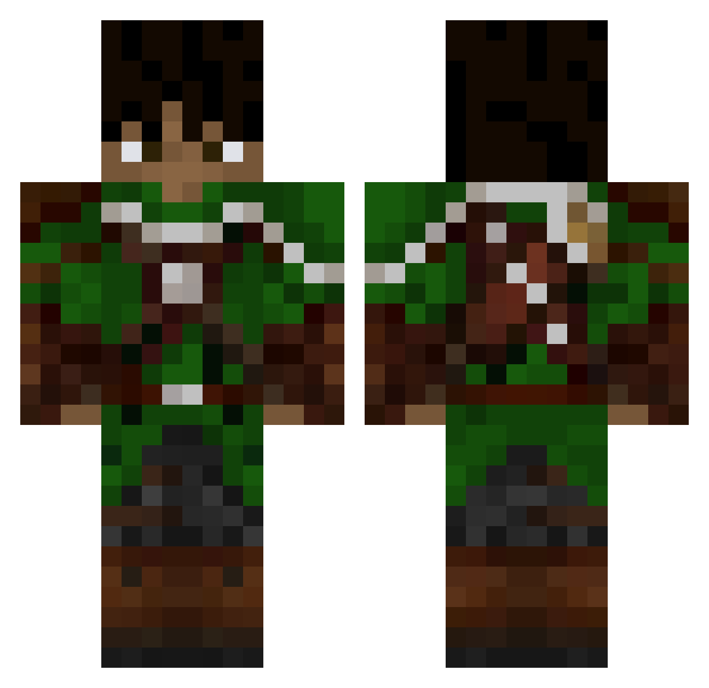 COCOBeanss12 Minecraft skin, front and back view