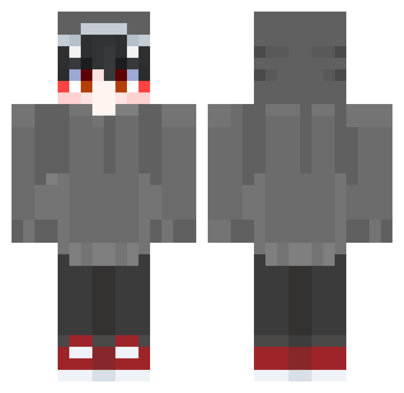 killermachine305 Minecraft skin, front and back view