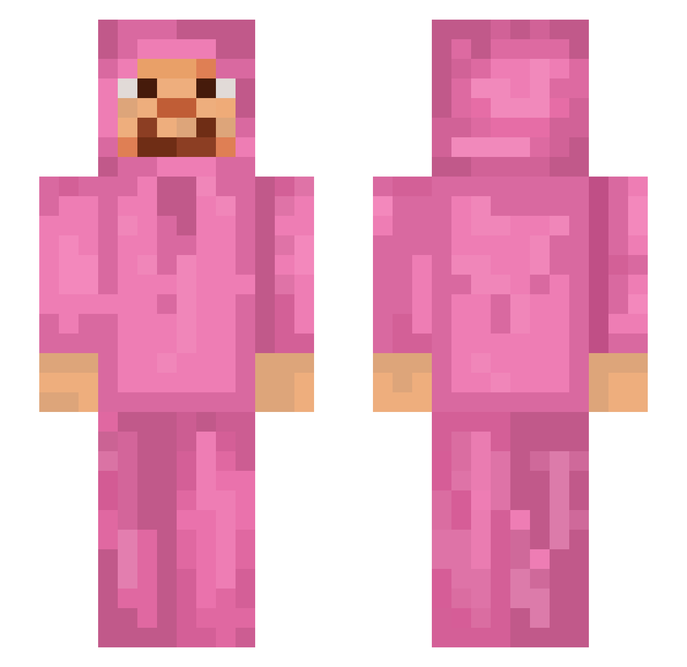 GenjiVigil Minecraft skin, front and back view