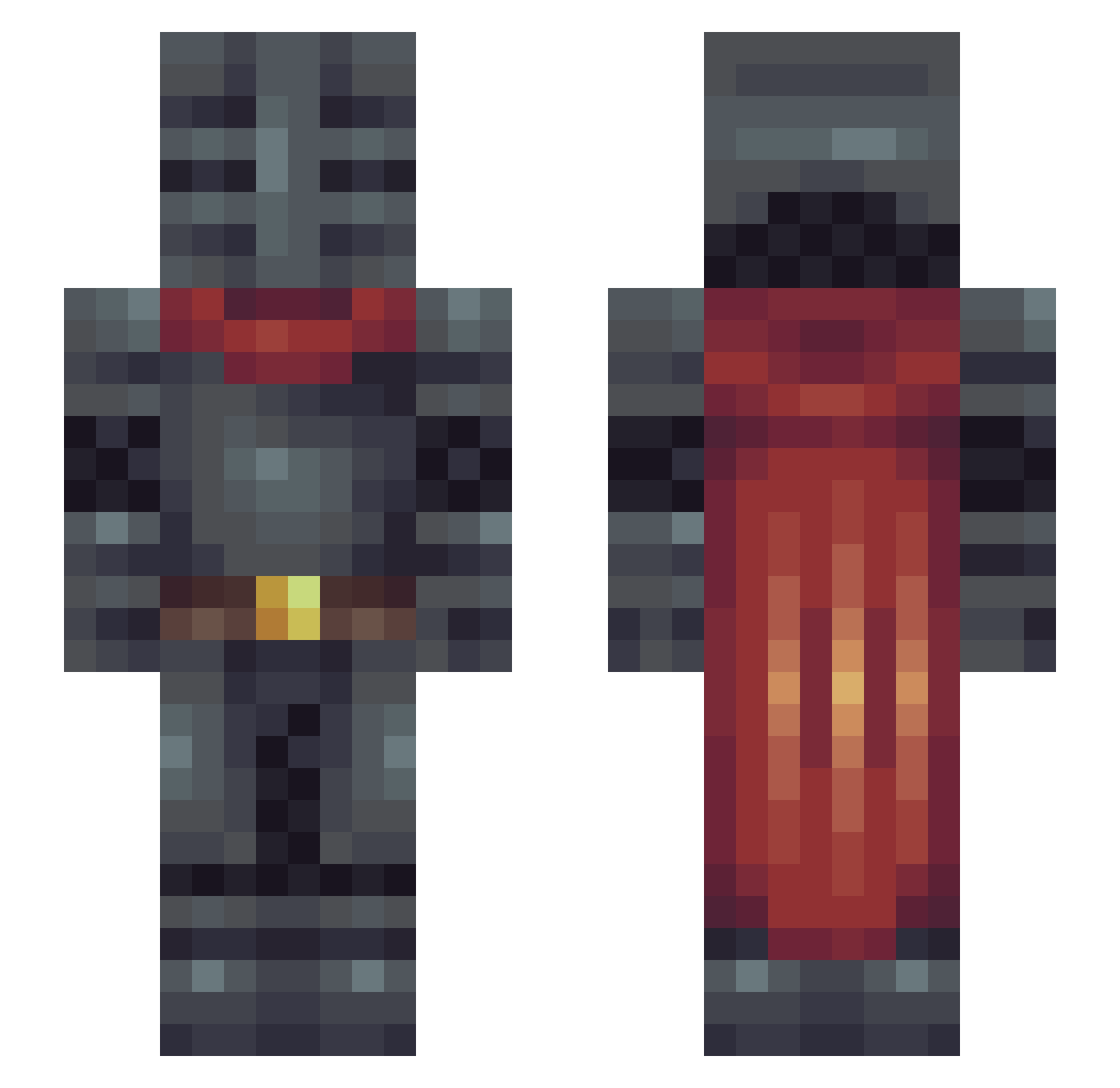 yLomba Minecraft skin, front and back view