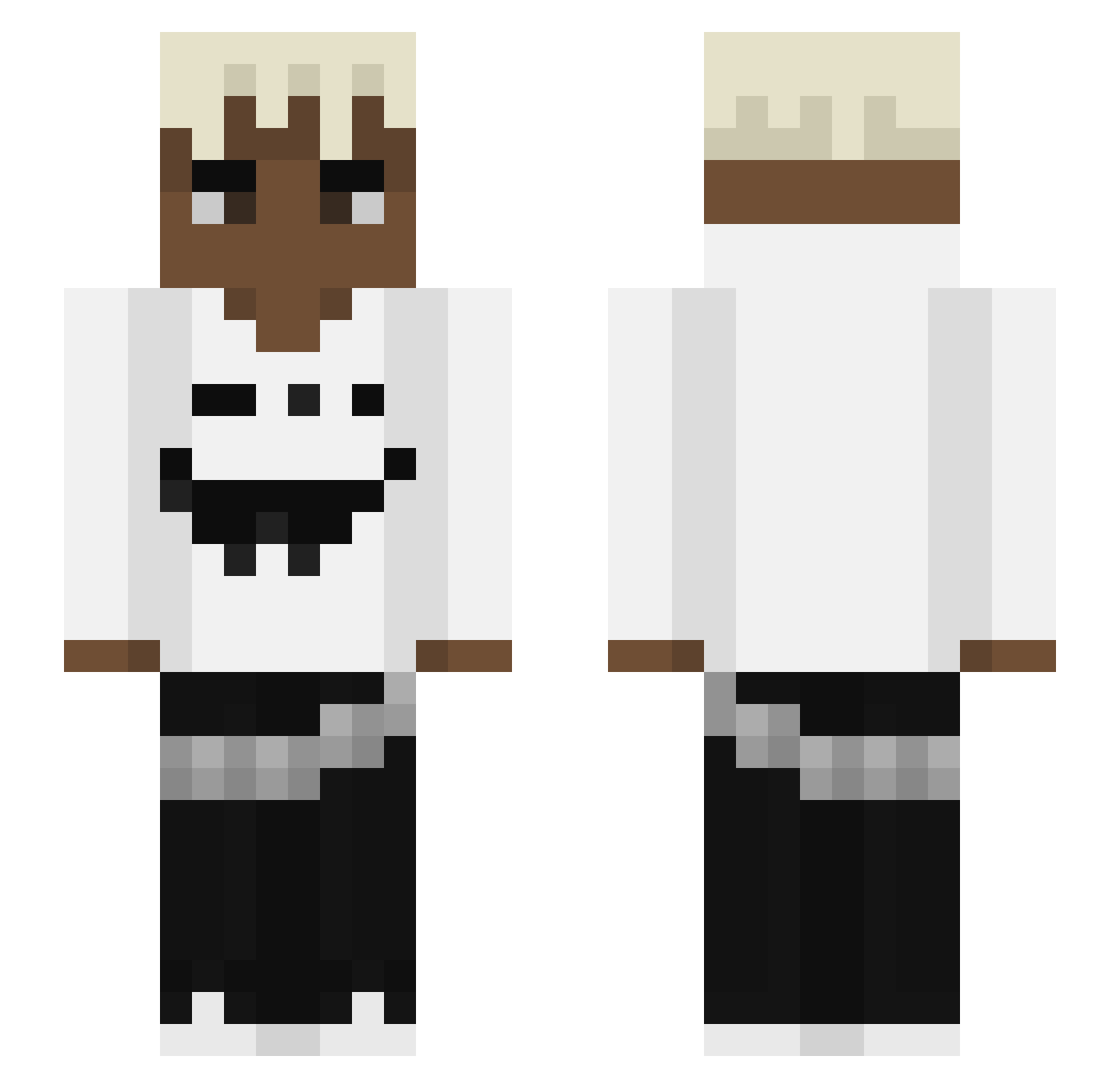 bornfrompain1993 Minecraft skin, front and back view