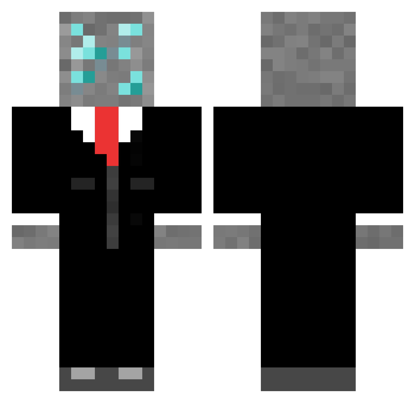 csw0421 Minecraft skin, front and back view