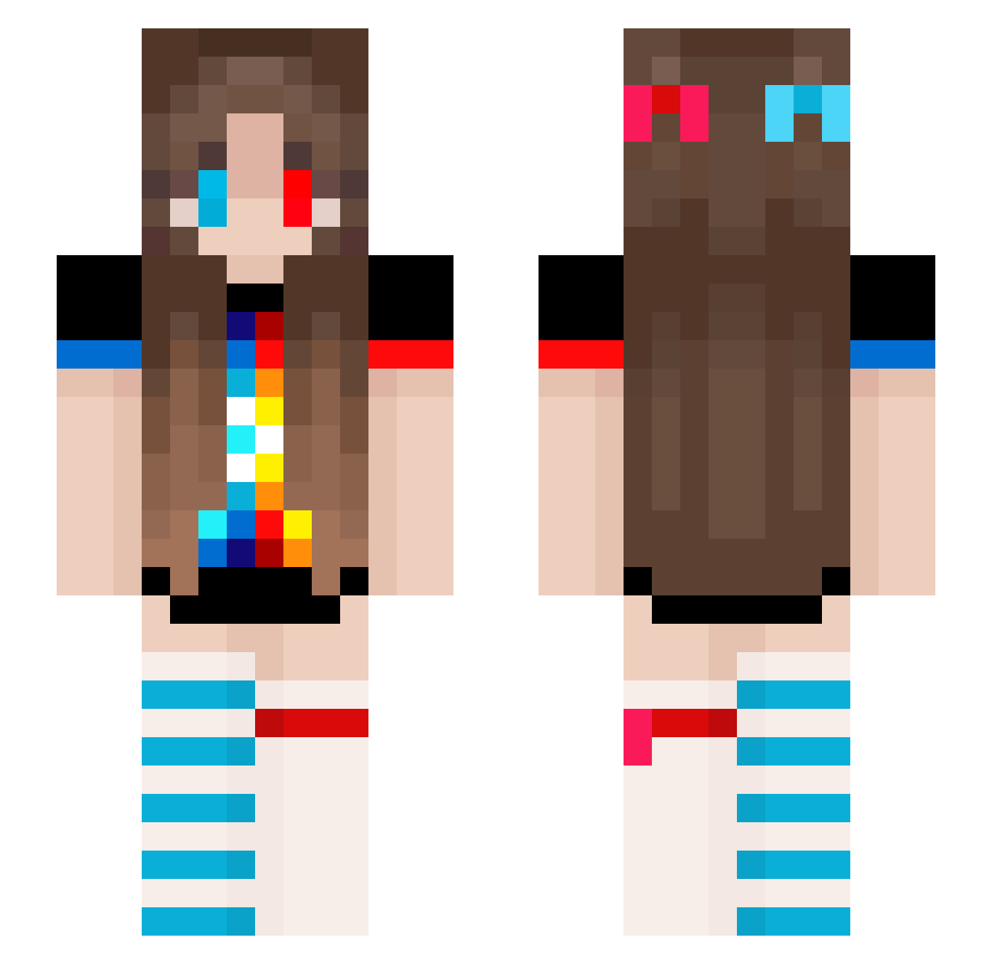 throw_away_acc29 Minecraft skin, front and back view