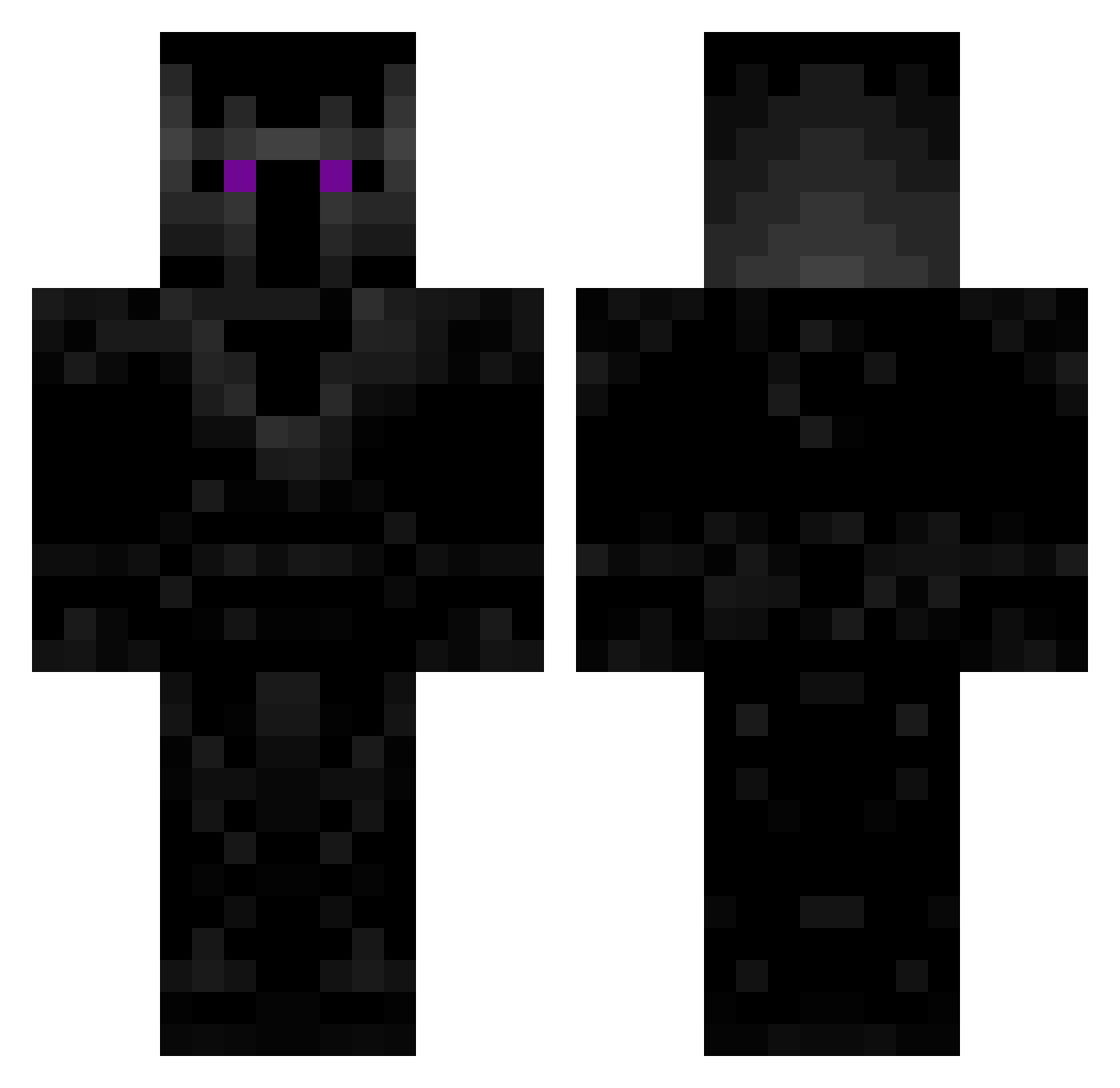 Galactic__Knight Minecraft skin, front and back view