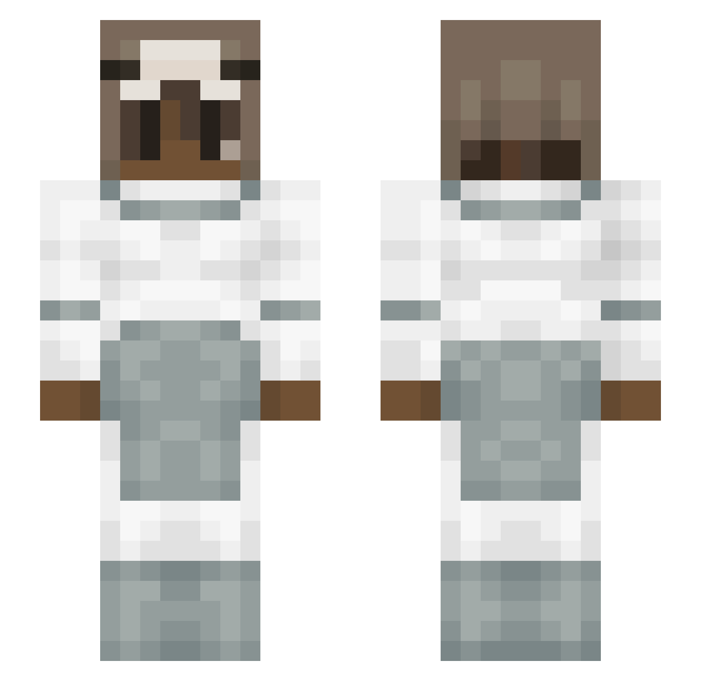 xSkeluxide Minecraft skin, front and back view