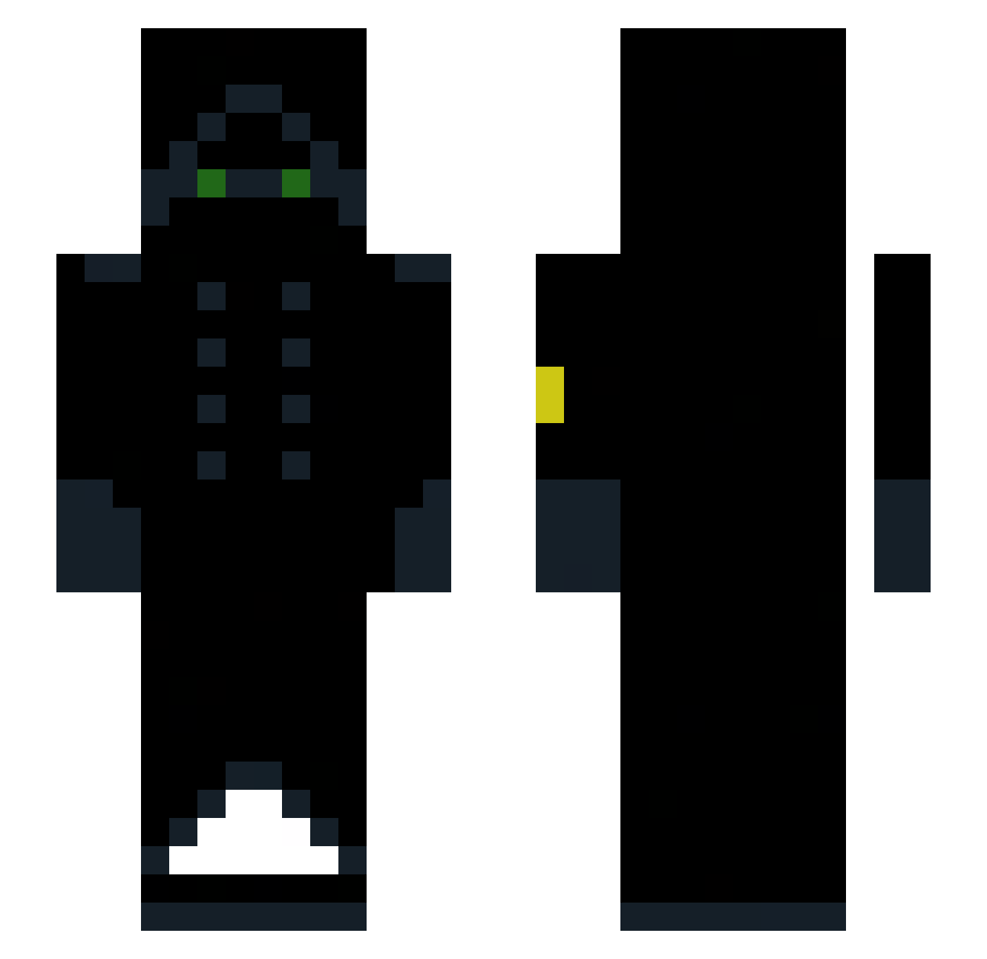 AudreyHelen Minecraft skin, front and back view