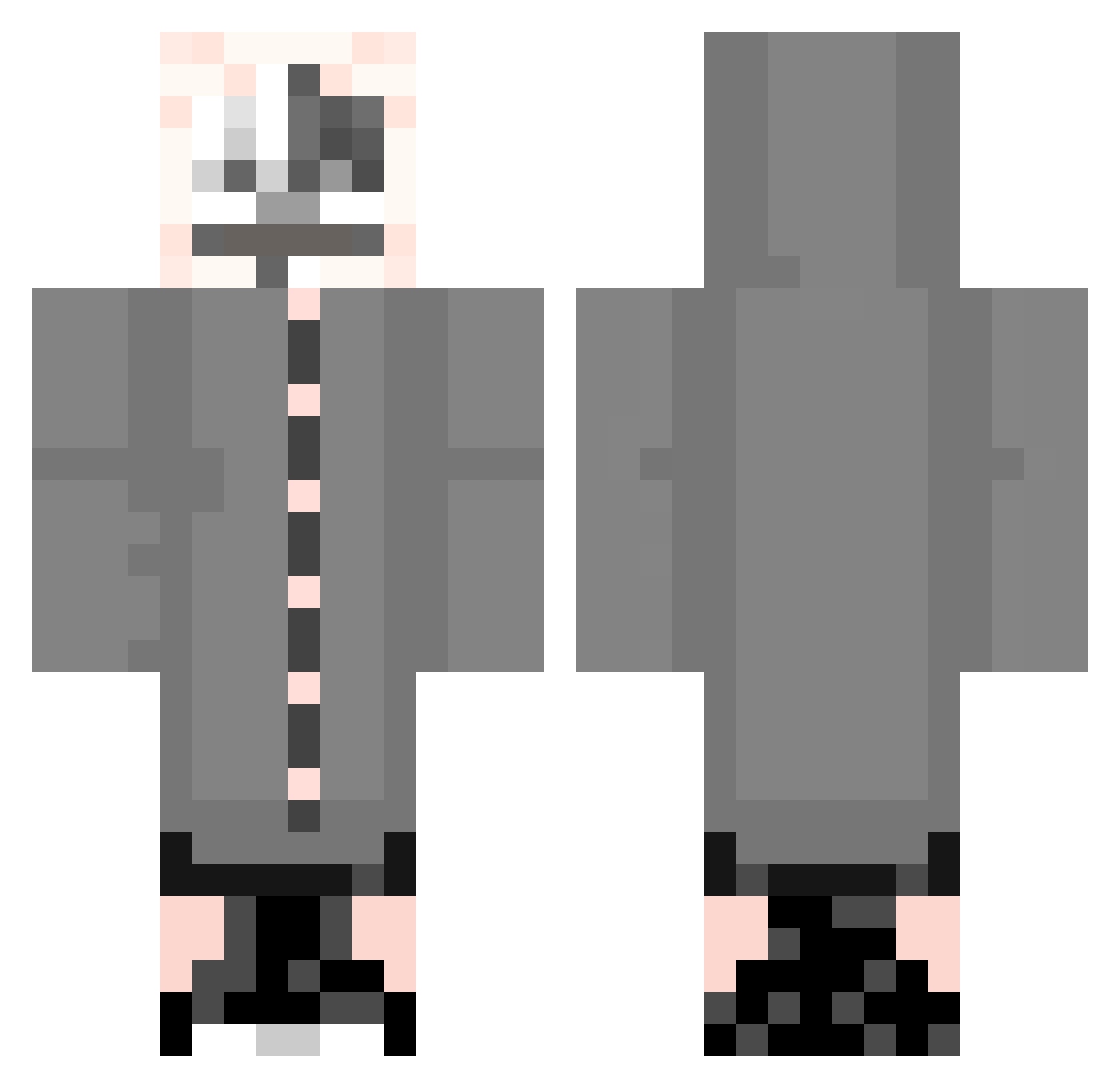 Sleepy275 Minecraft skin, front and back view