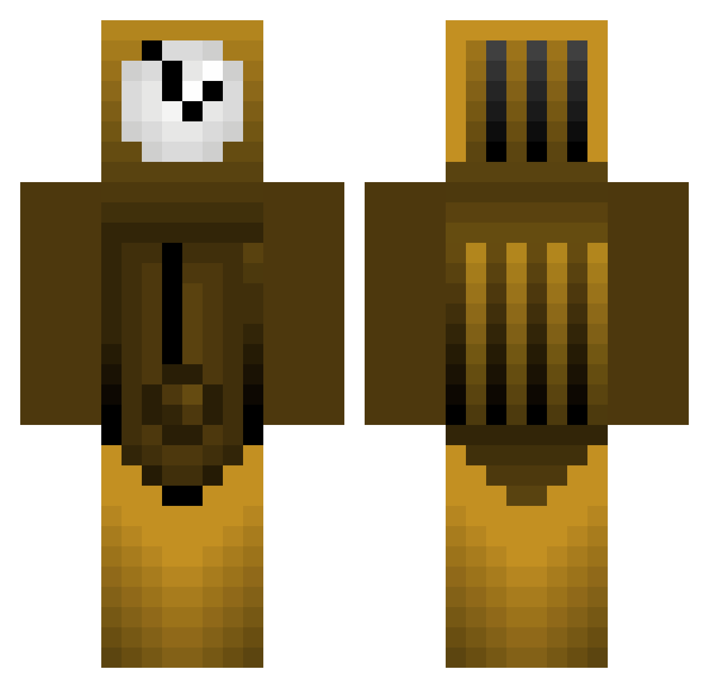 __TimeLine__ Minecraft skin, front and back view