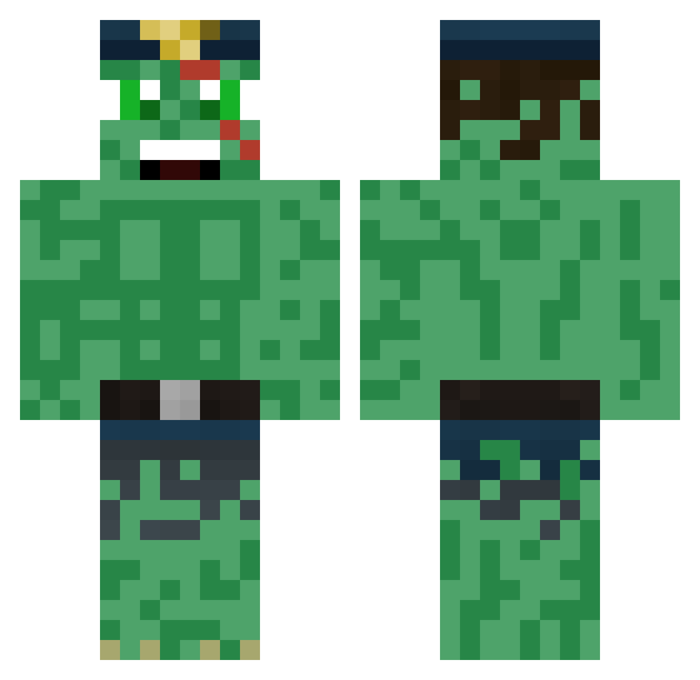 SzymonKoxu Minecraft skin, front and back view