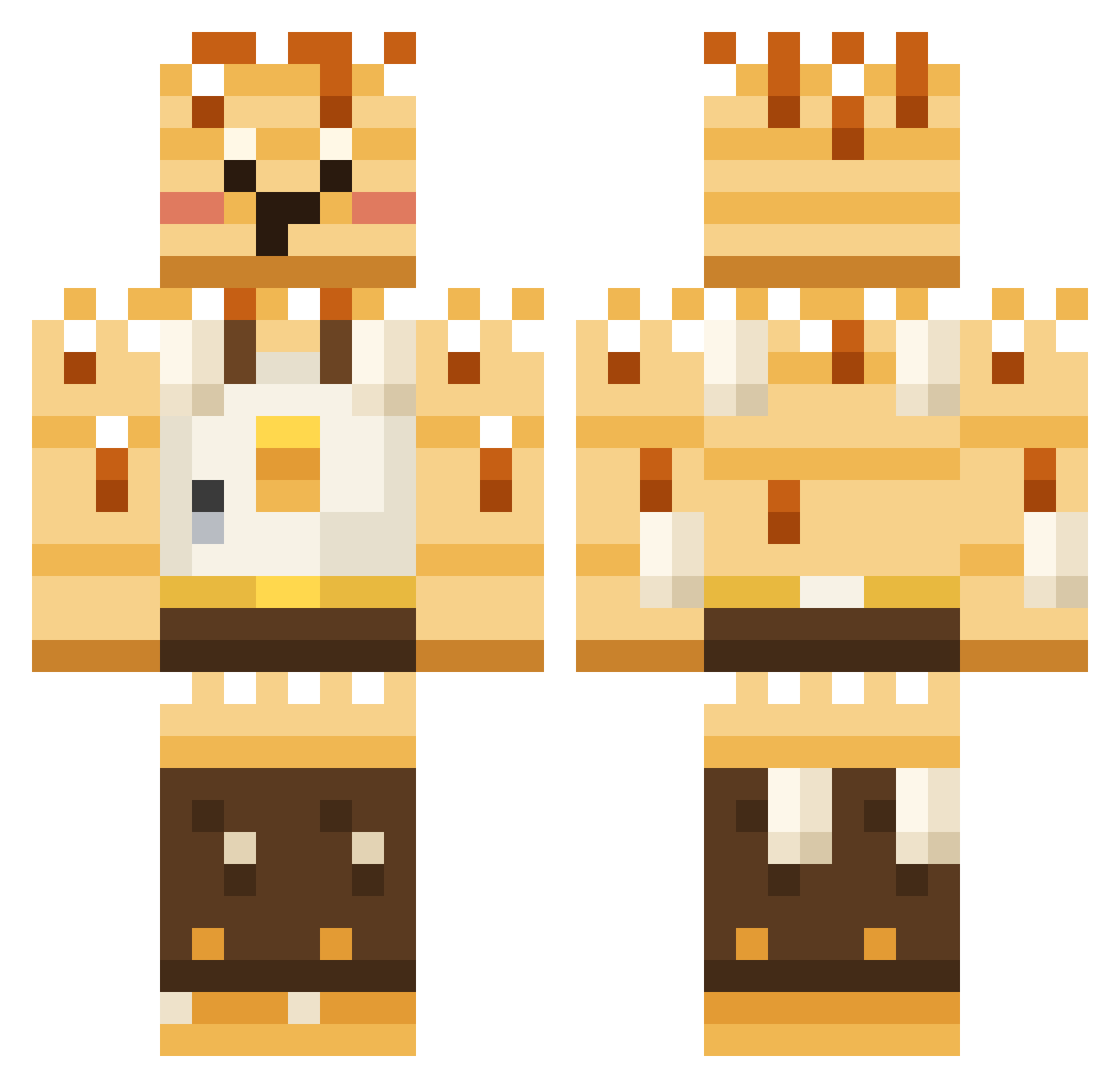 lukeypookiedooky Minecraft skin, front and back view
