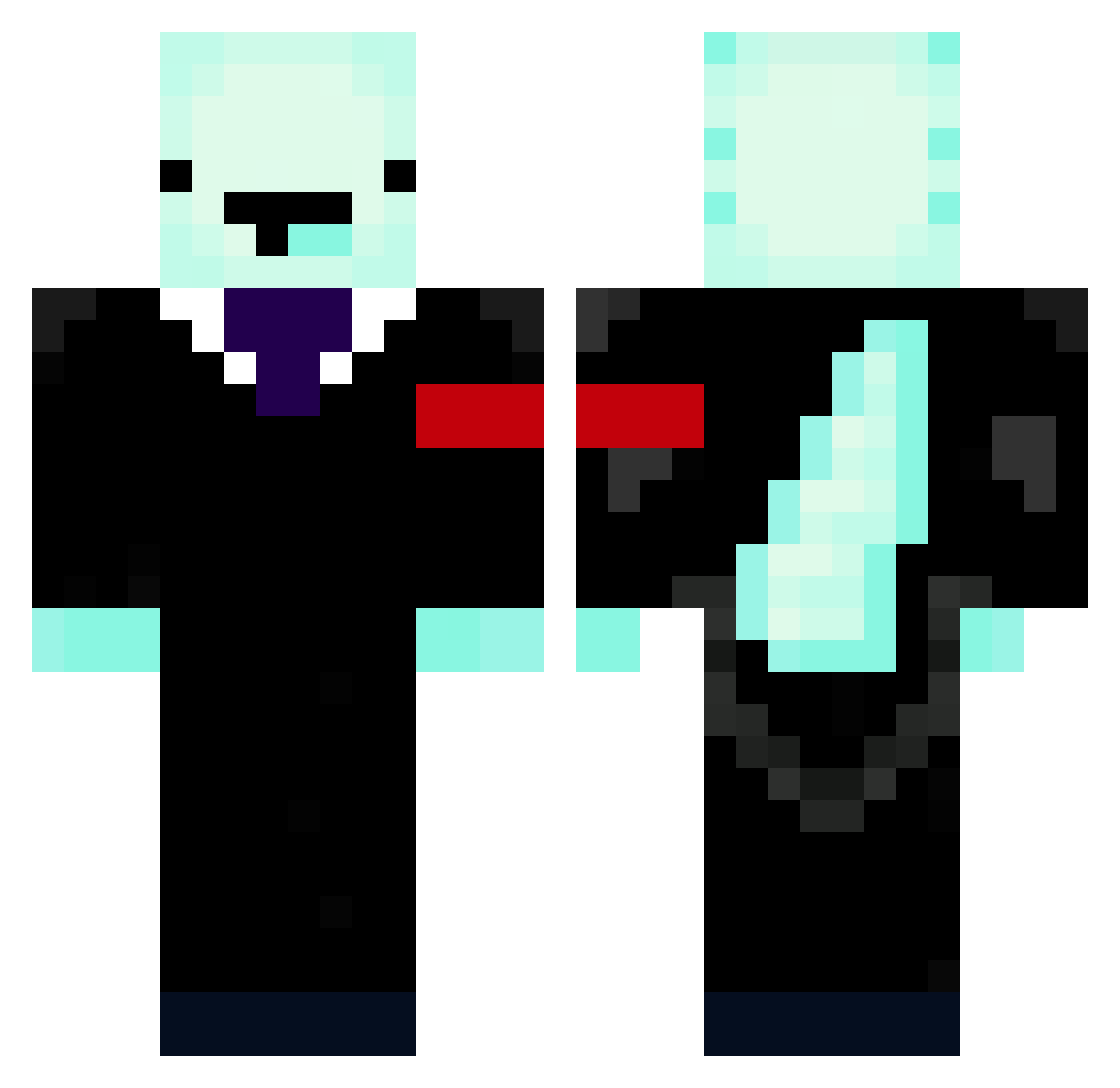 samouraipipi2 Minecraft skin, front and back view