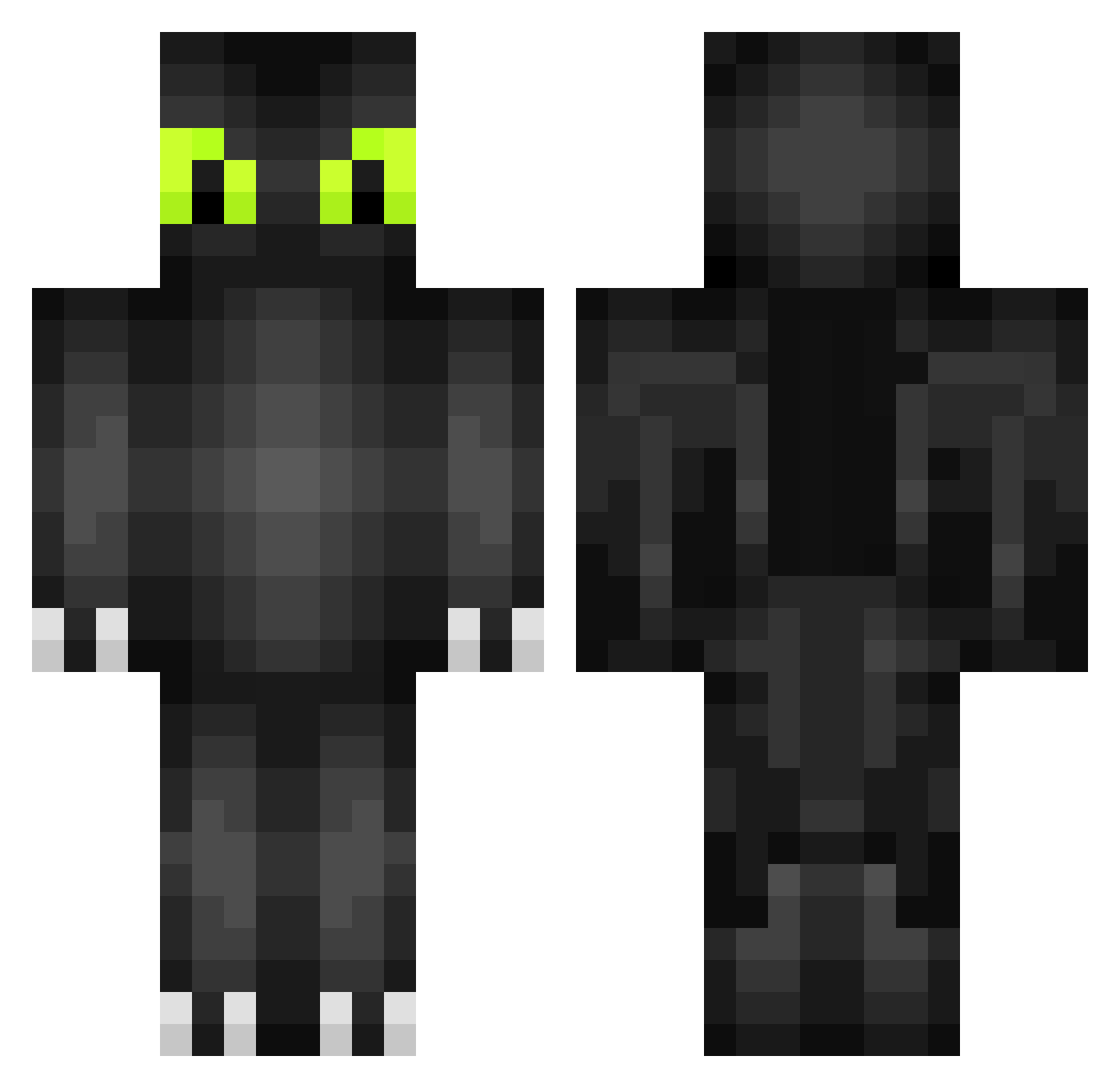 AndriyCraft Minecraft skin, front and back view