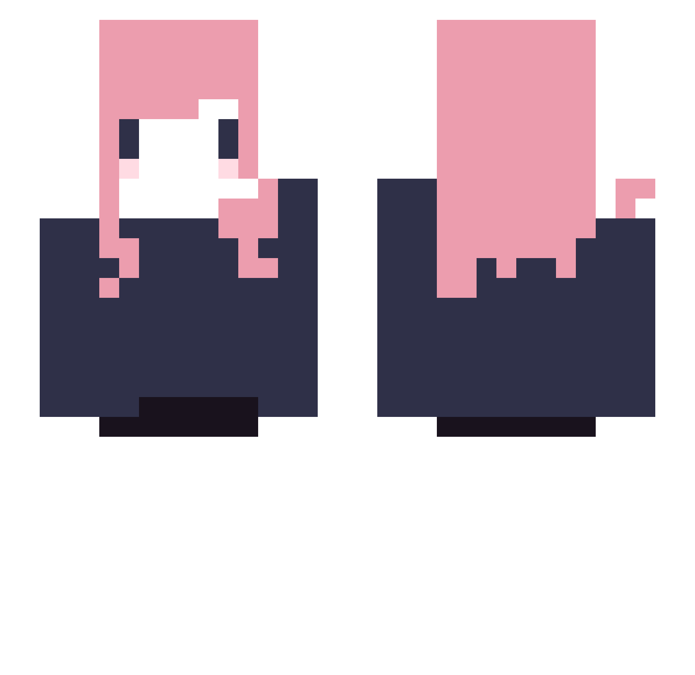 uhmmmmmm Minecraft skin, front and back view