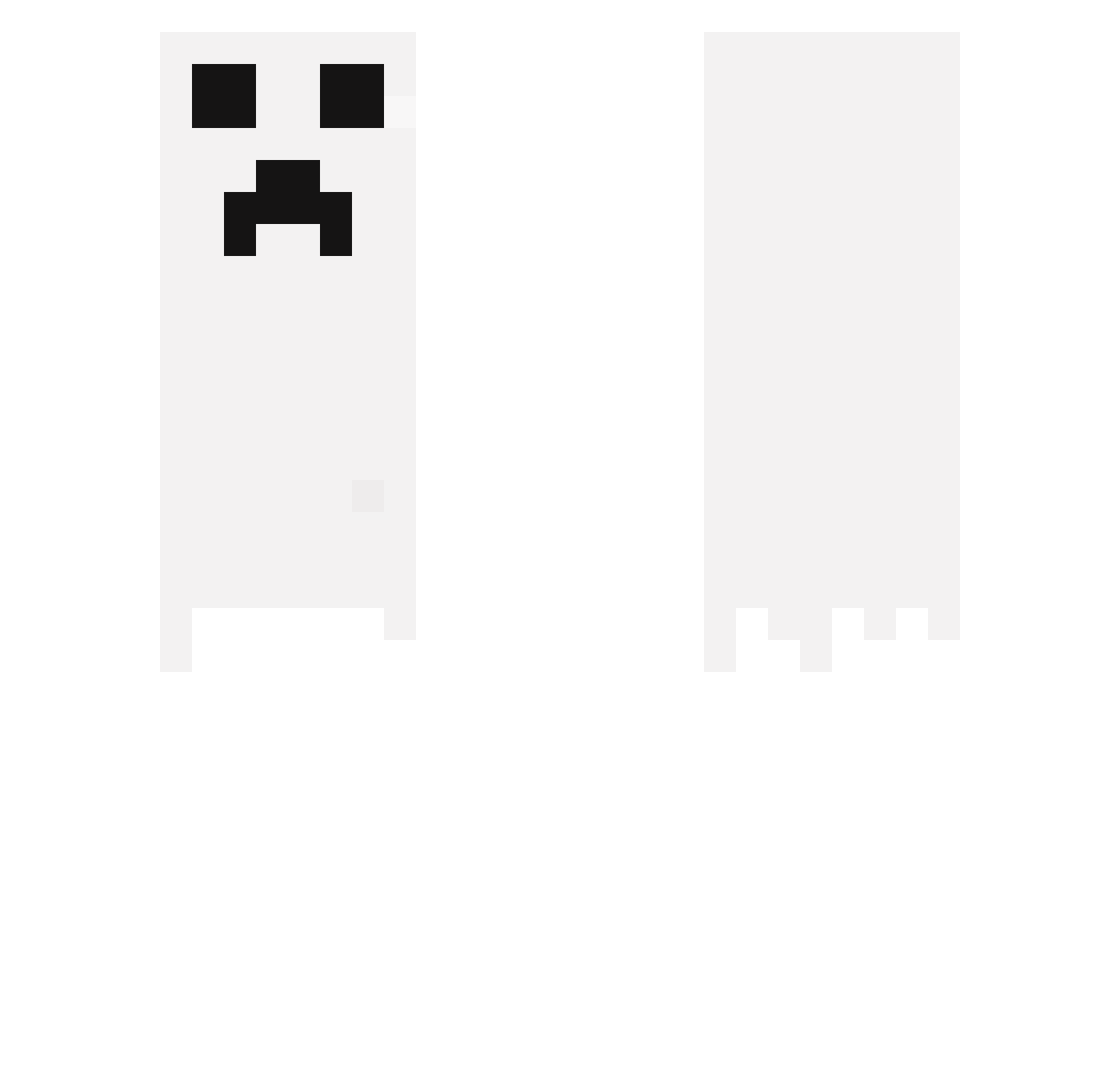 Reprieve Minecraft skin, front and back view