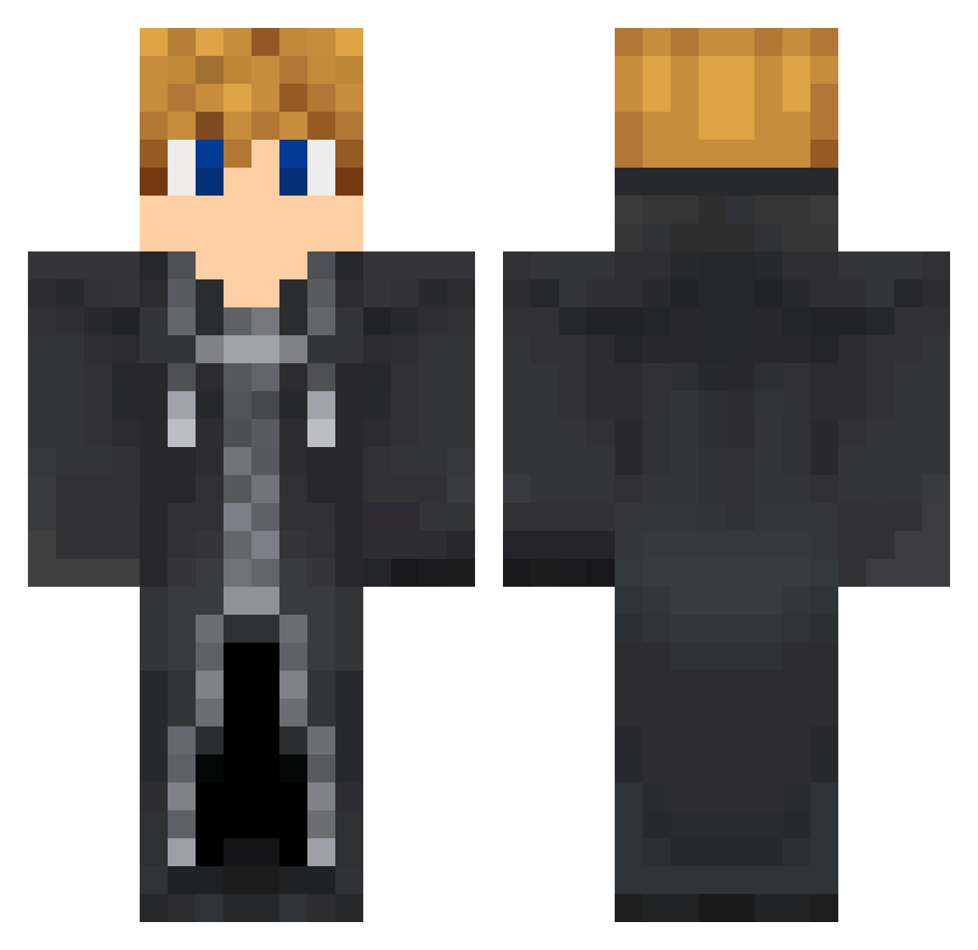 tylluan Minecraft skin, front and back view