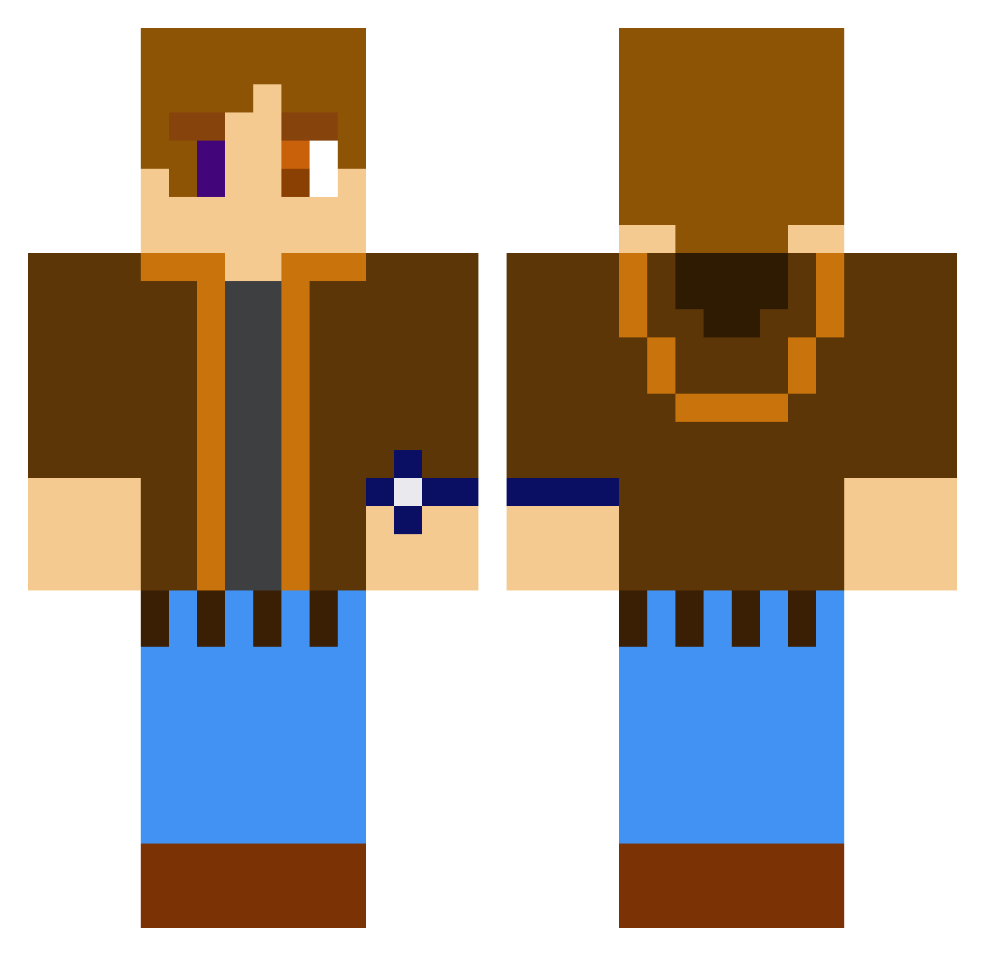 CD_Bo54 Minecraft skin, front and back view