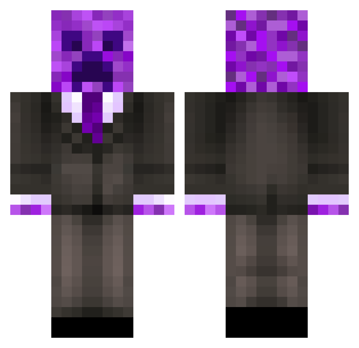 SordidMorbid Minecraft skin, front and back view