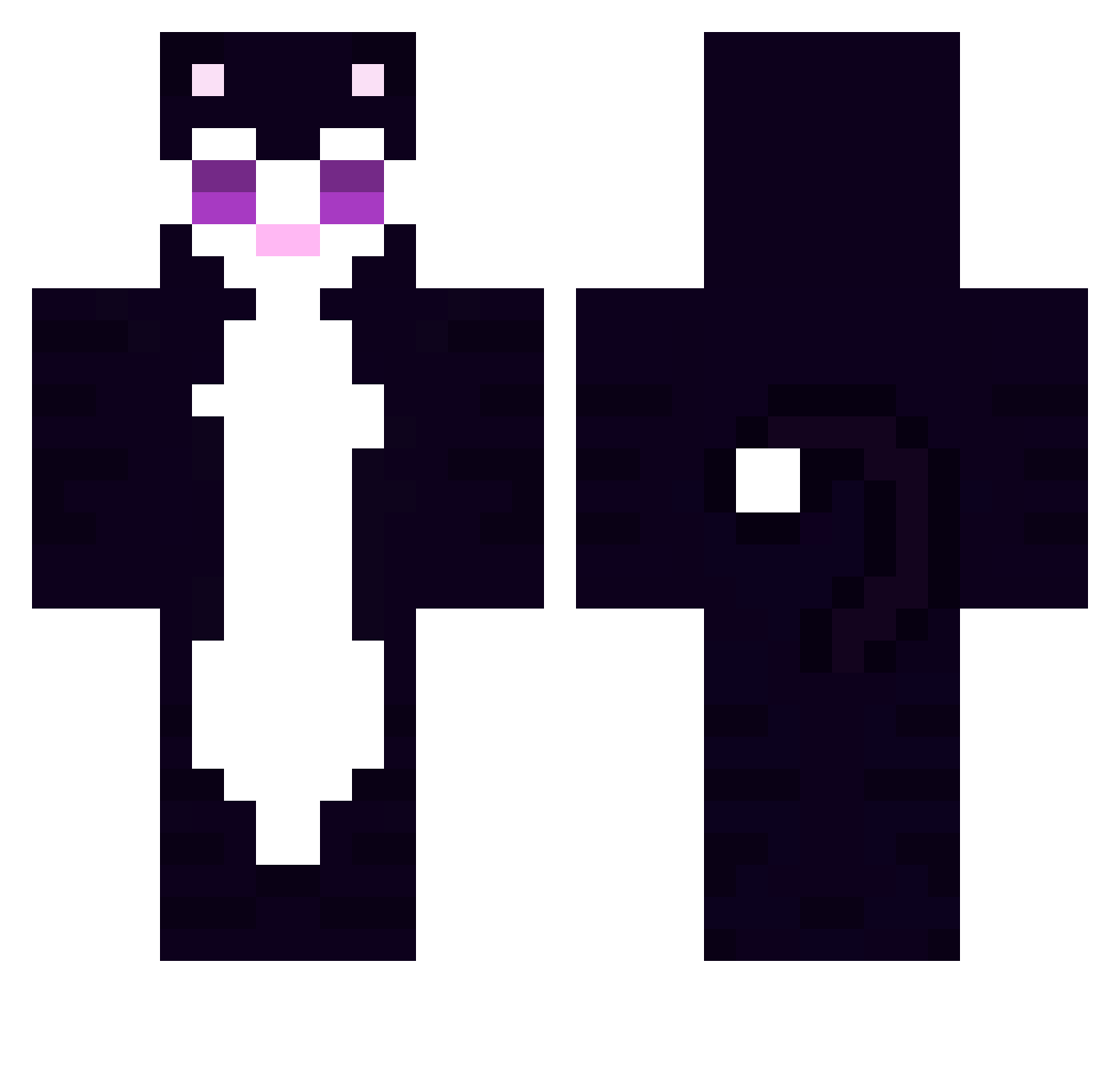 FearlessKiev Minecraft skin, front and back view