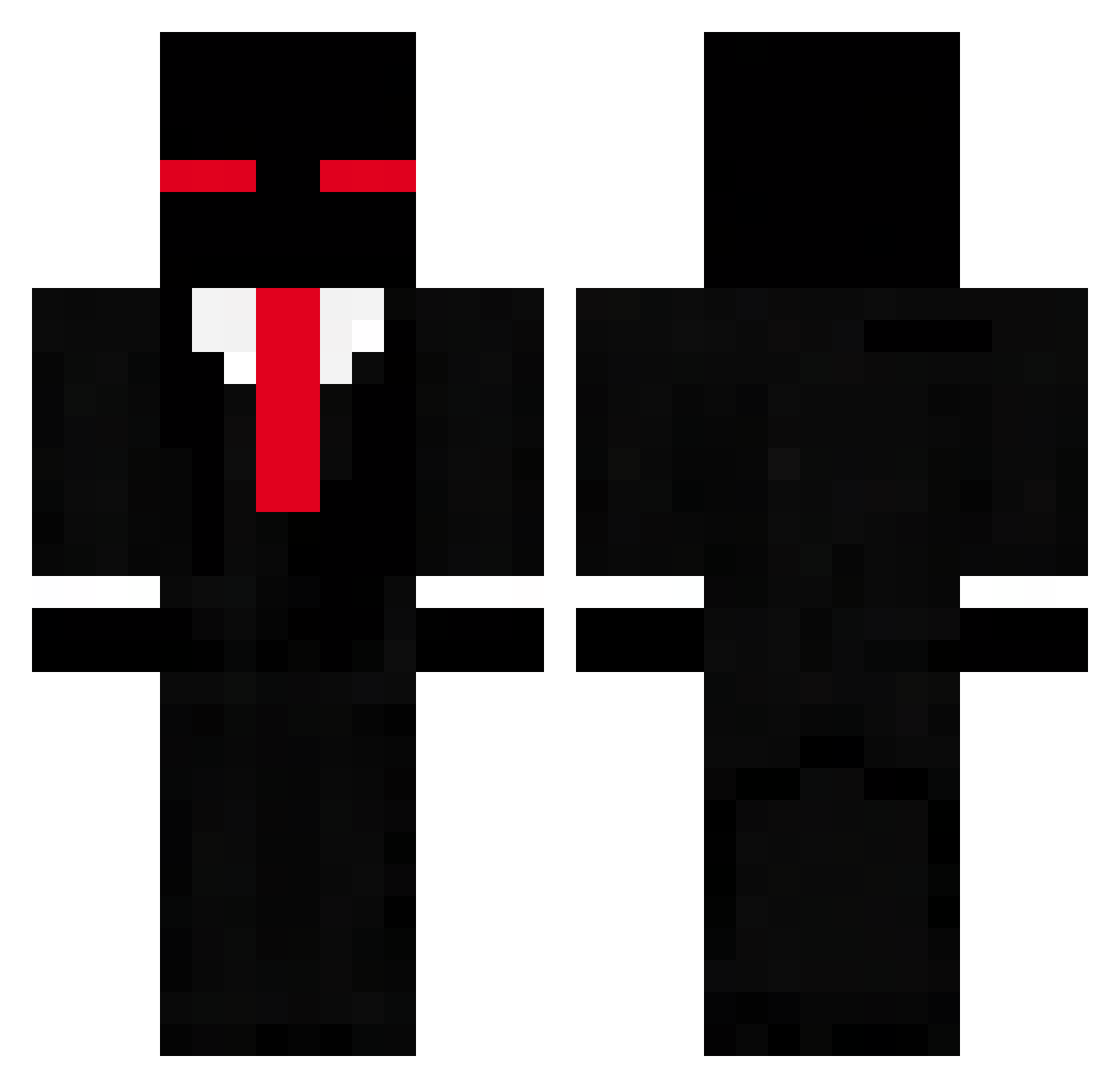 Bwacky Minecraft skin, front and back view