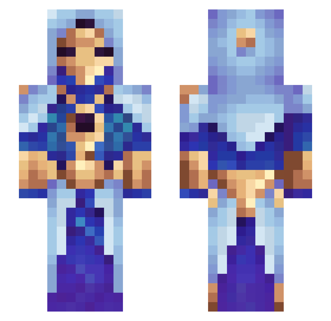 Wifin_ Minecraft skin, front and back view