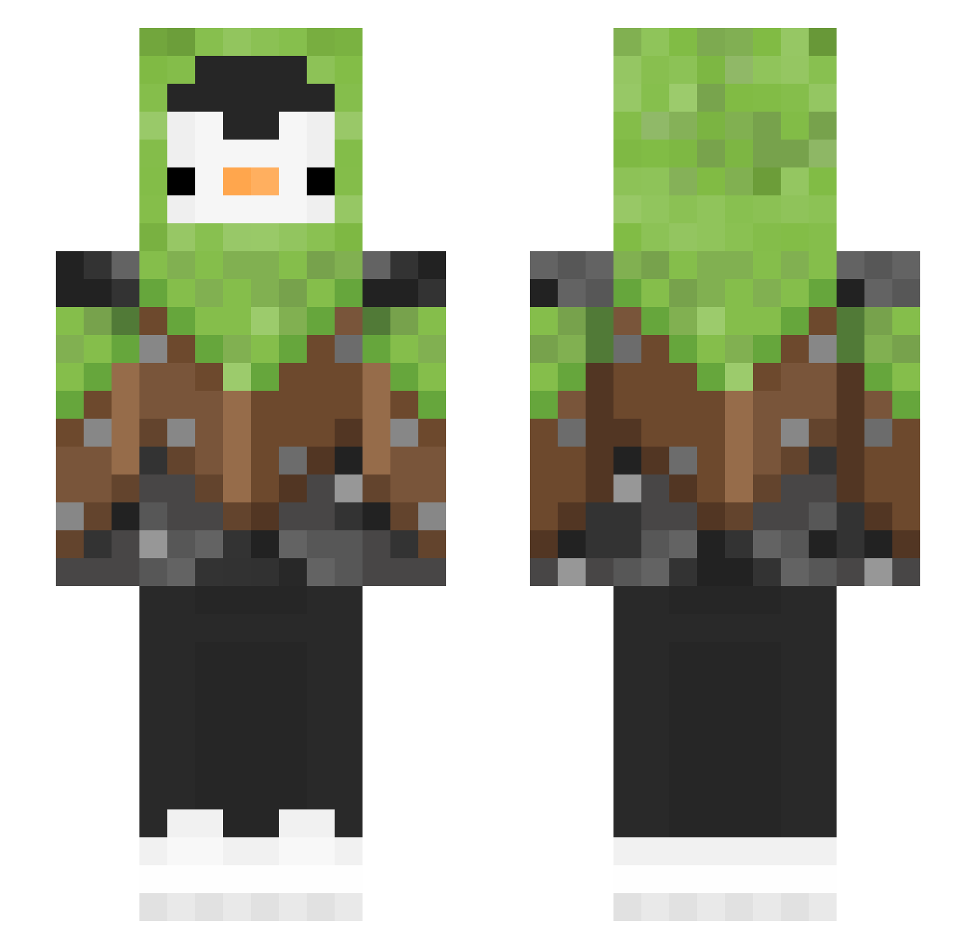 OwO_taken Minecraft skin, front and back view