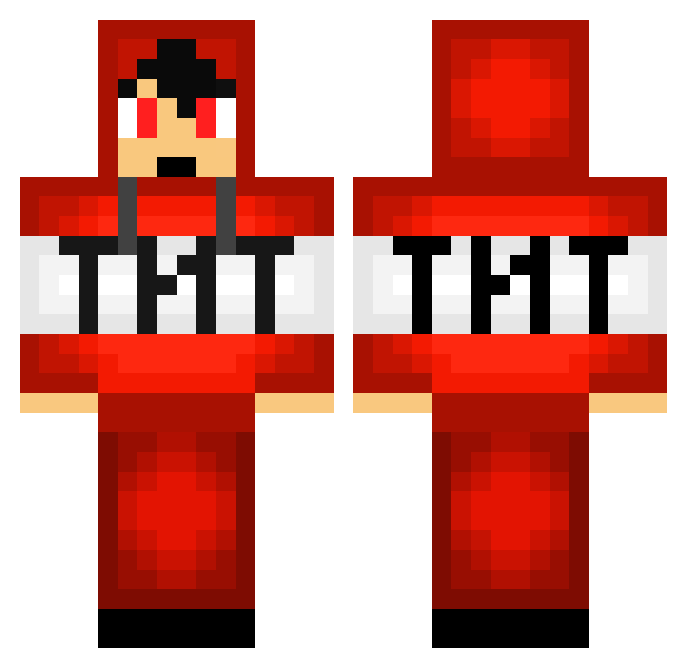 entity303_303 Minecraft skin, front and back view