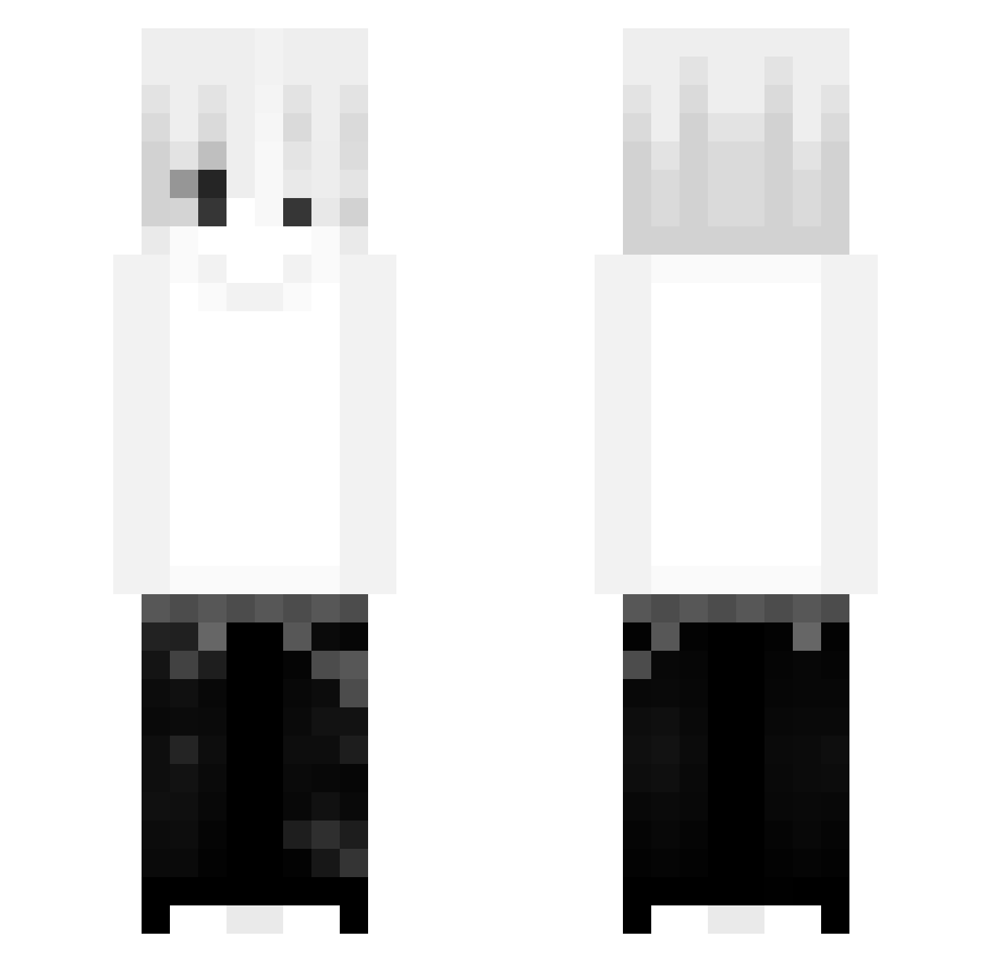 shade0n Minecraft skin, front and back view