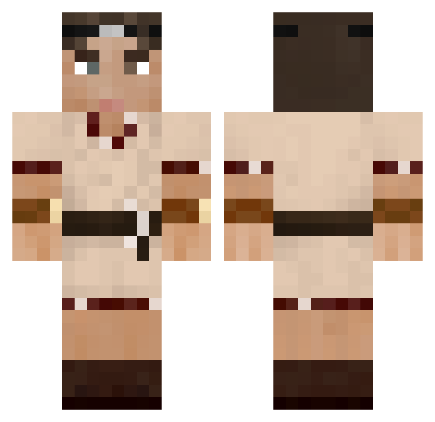 StoreAlexander Minecraft skin, front and back view