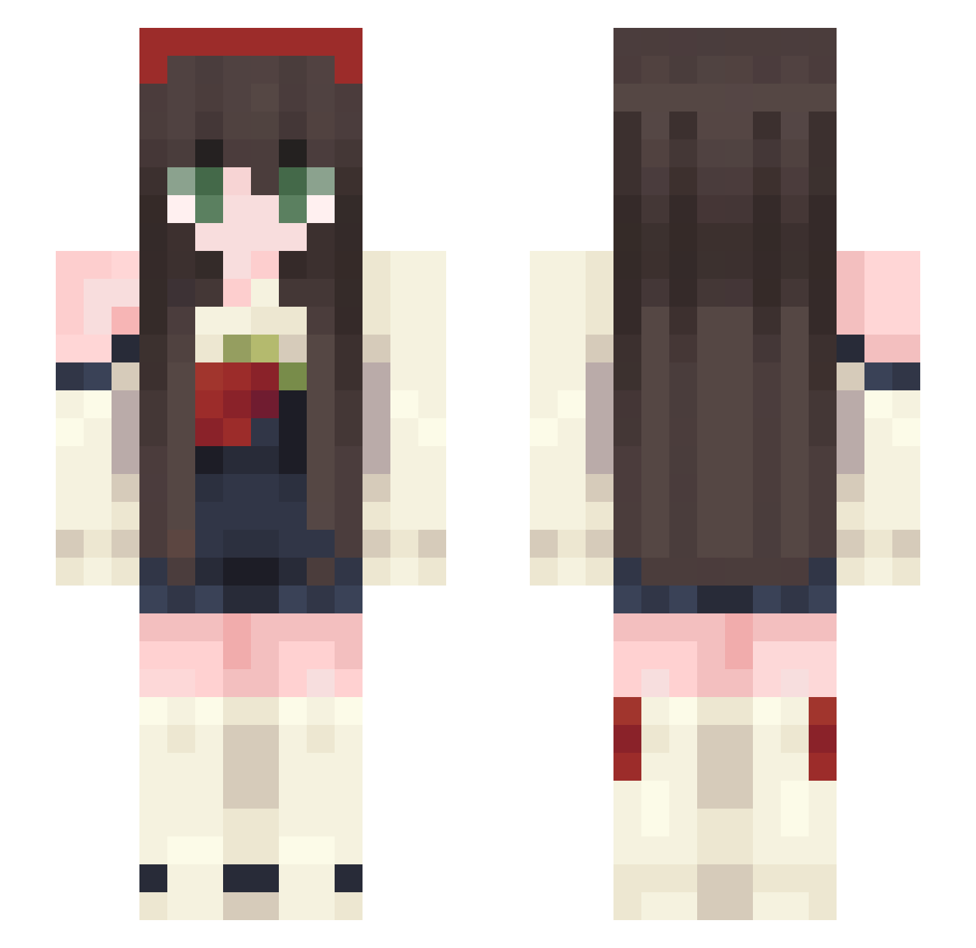 Smail707 Minecraft skin, front and back view