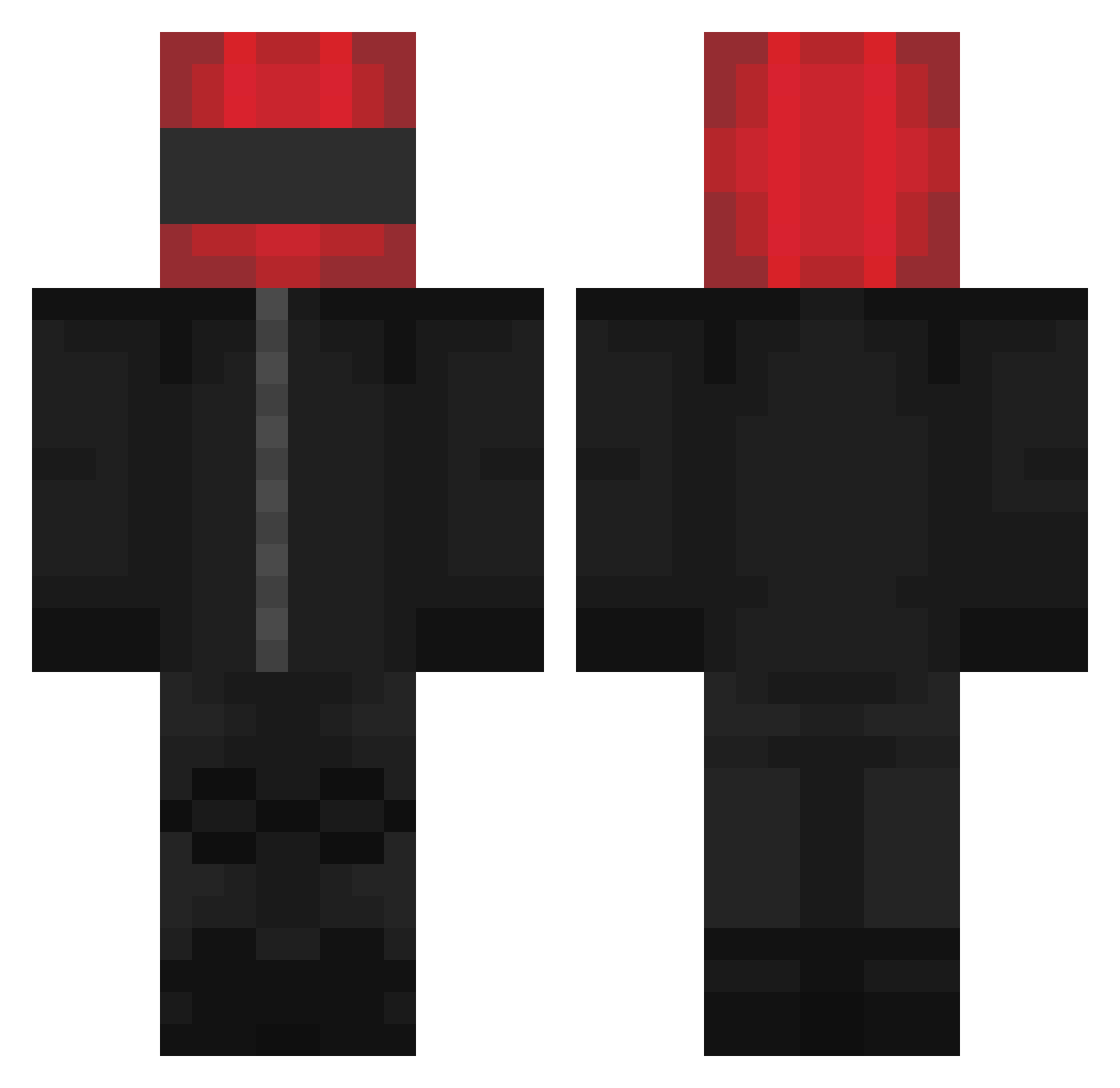 s1krider Minecraft skin, front and back view