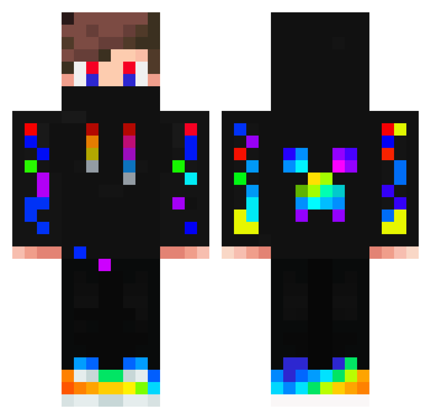 PRIM_LaloIsCool Minecraft skin, front and back view