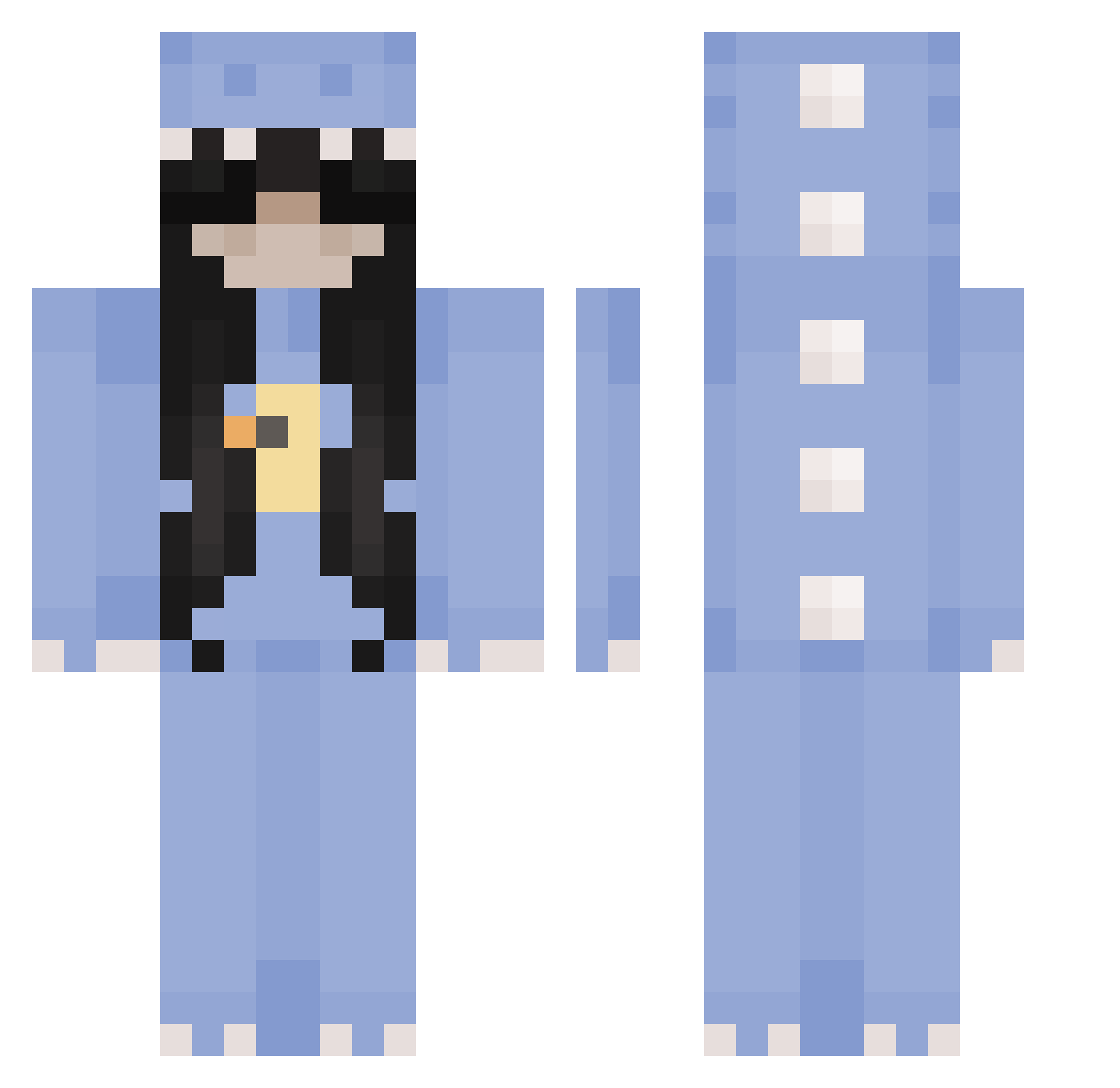 Stammspieler69 Minecraft skin, front and back view