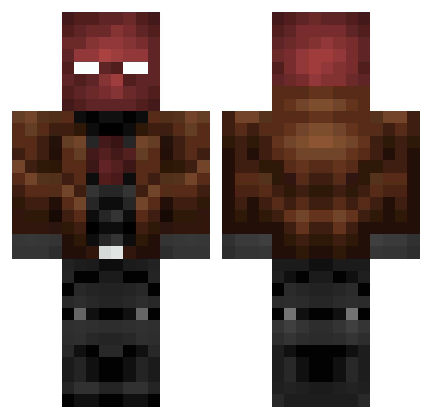 DDOROTTEO Minecraft skin, front and back view