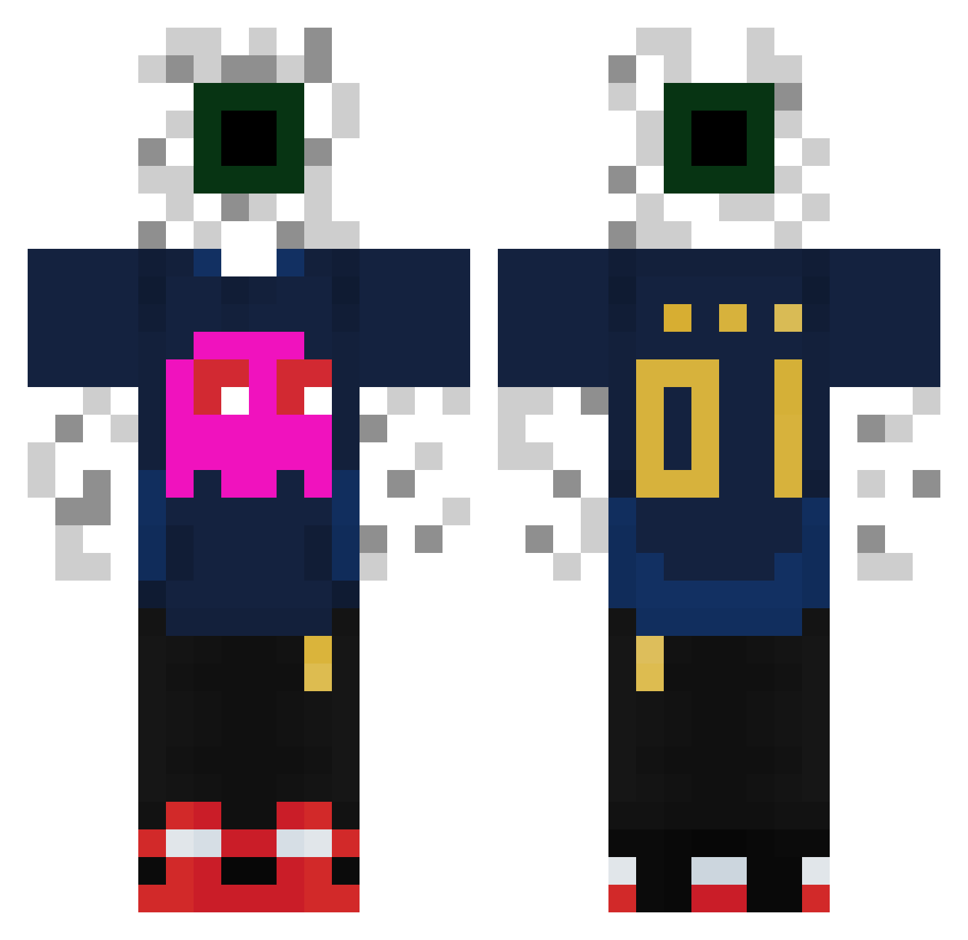 The_One_Eye Minecraft skin, front and back view