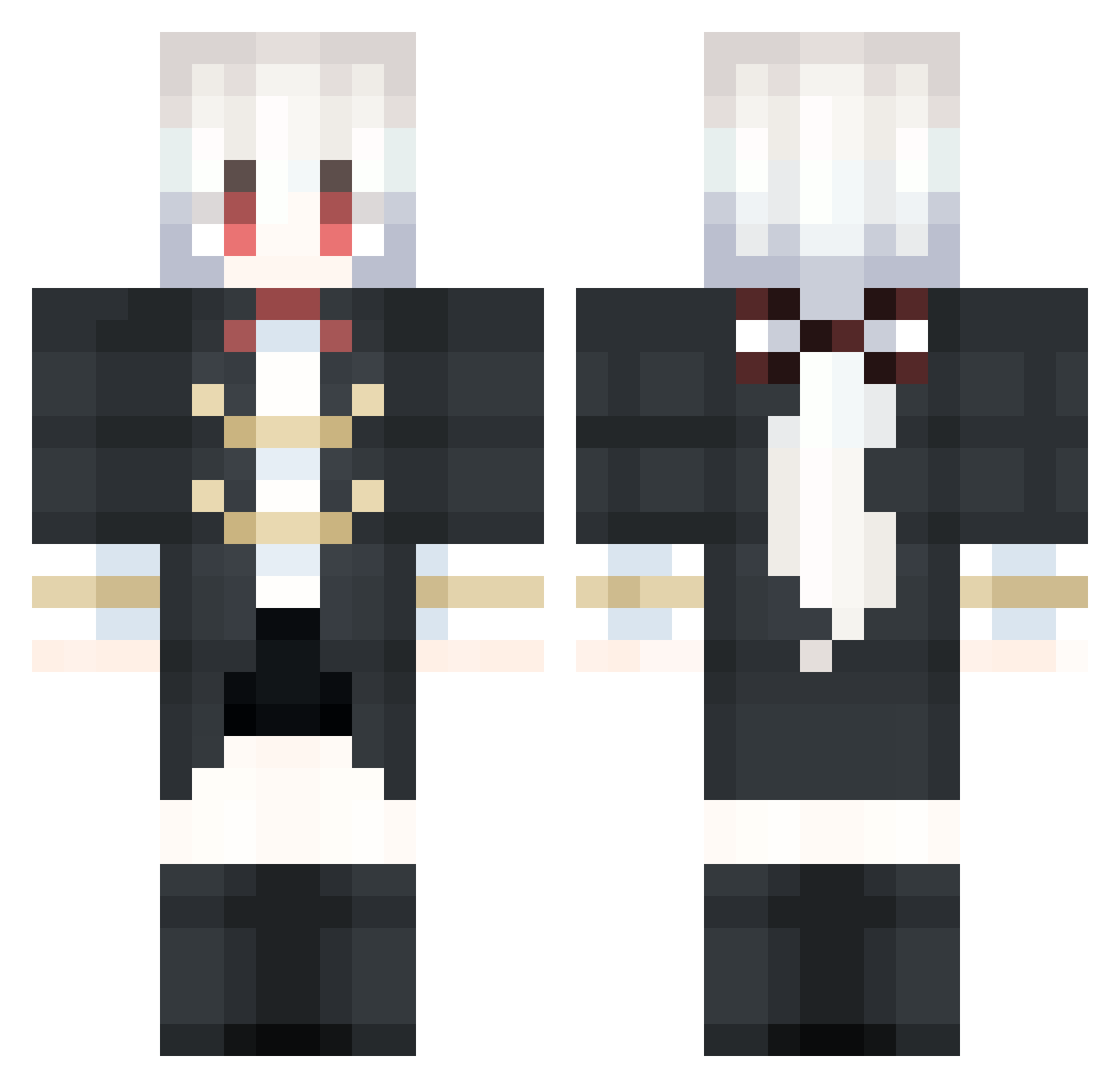 loafofbwed Minecraft skin, front and back view