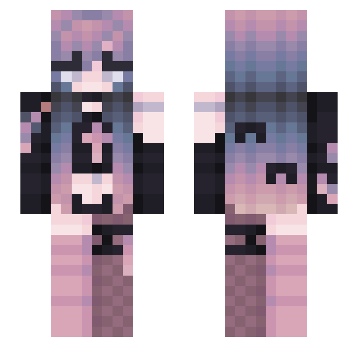 Sakura_1994 Minecraft skin, front and back view