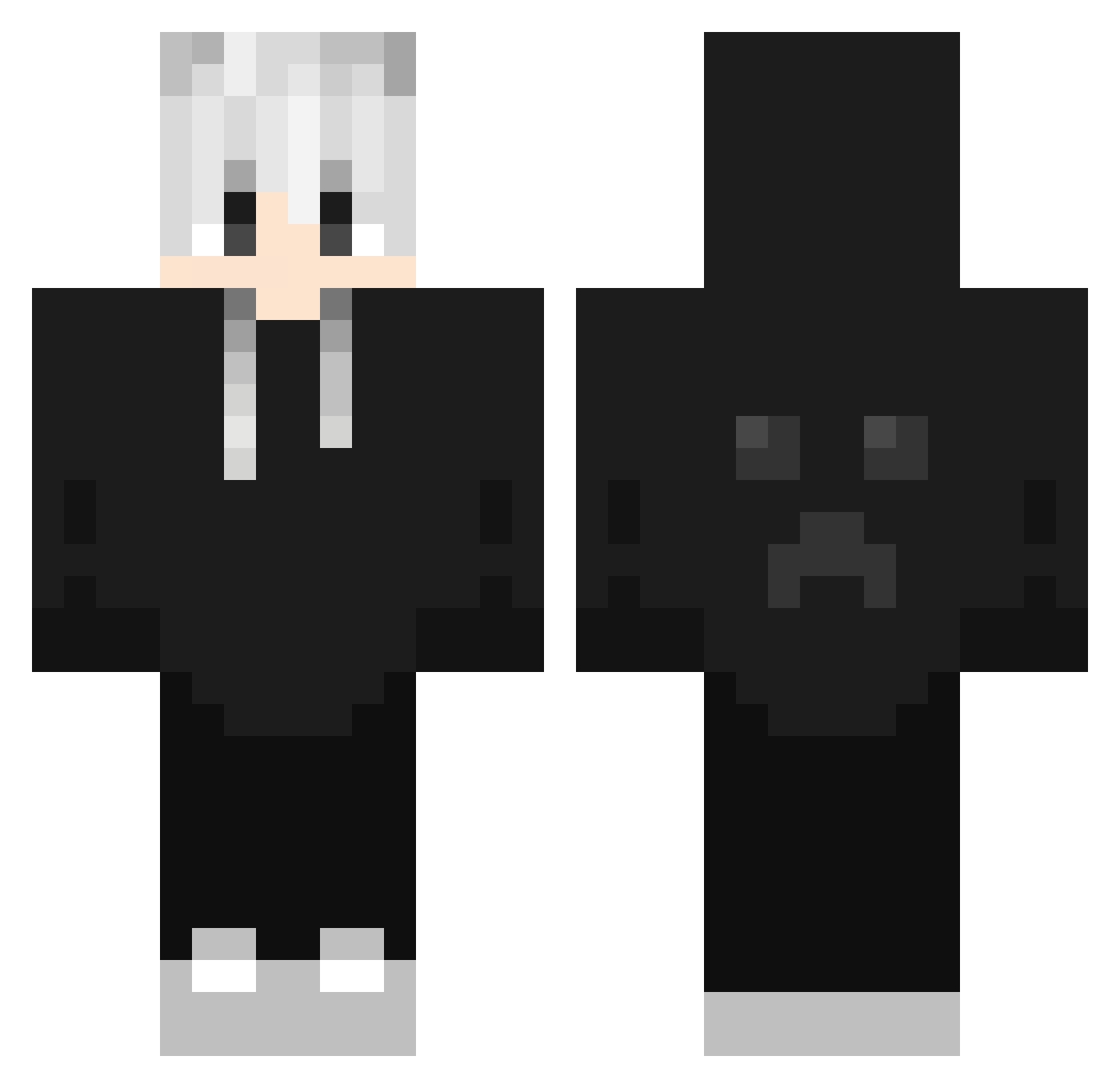 Long_WJ Minecraft skin, front and back view