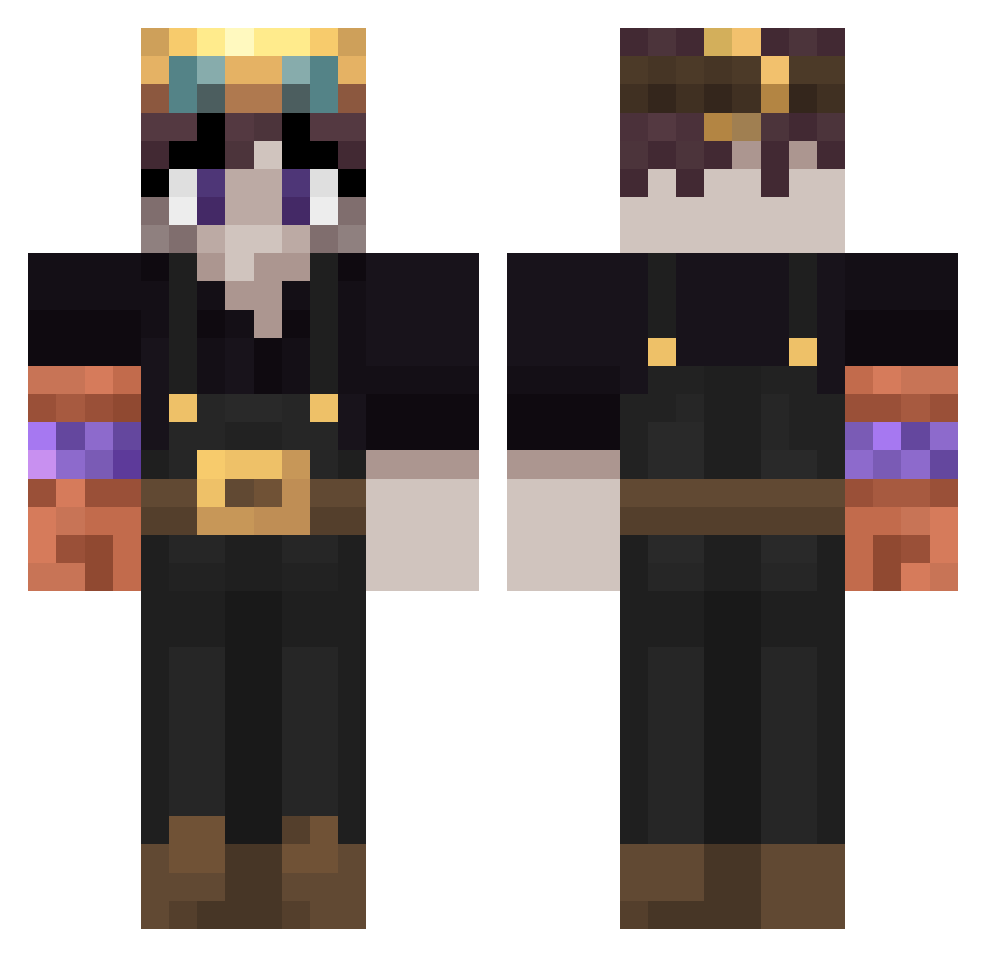 FatalException66 Minecraft skin, front and back view