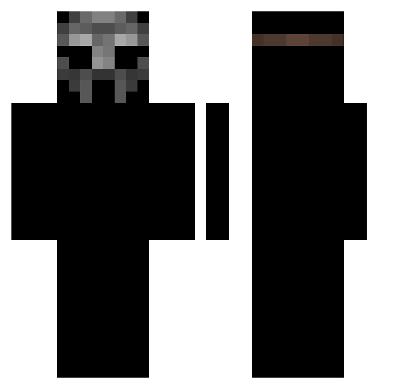 magsav Minecraft skin, front and back view