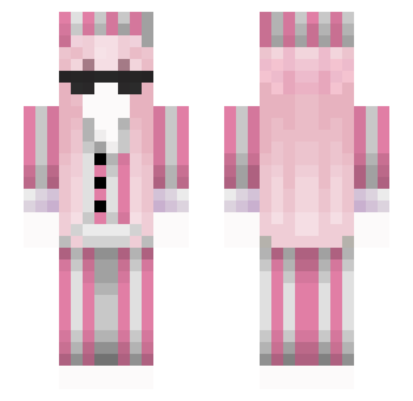9_CHEN Minecraft skin, front and back view