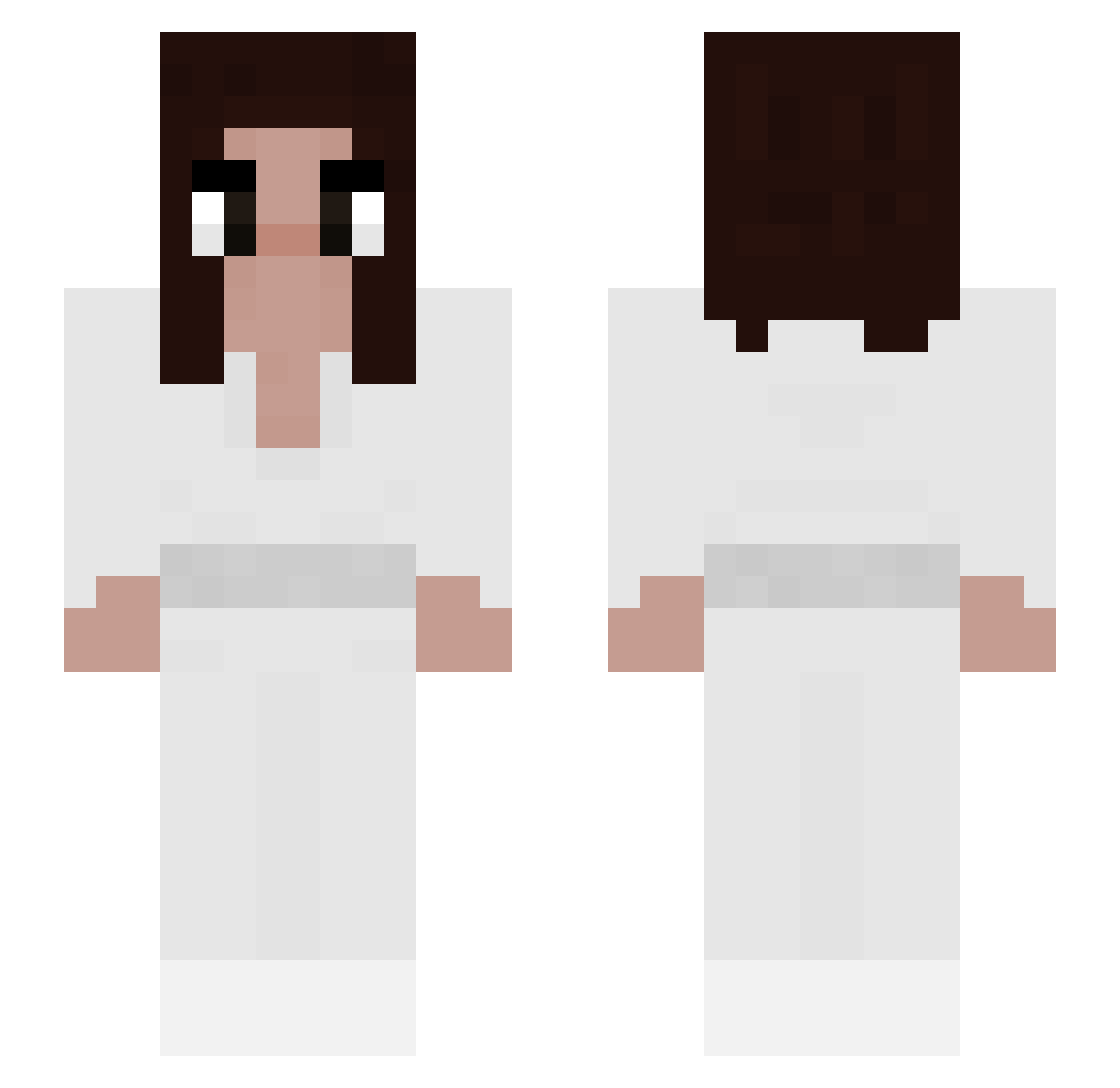 pizzah1 Minecraft skin, front and back view