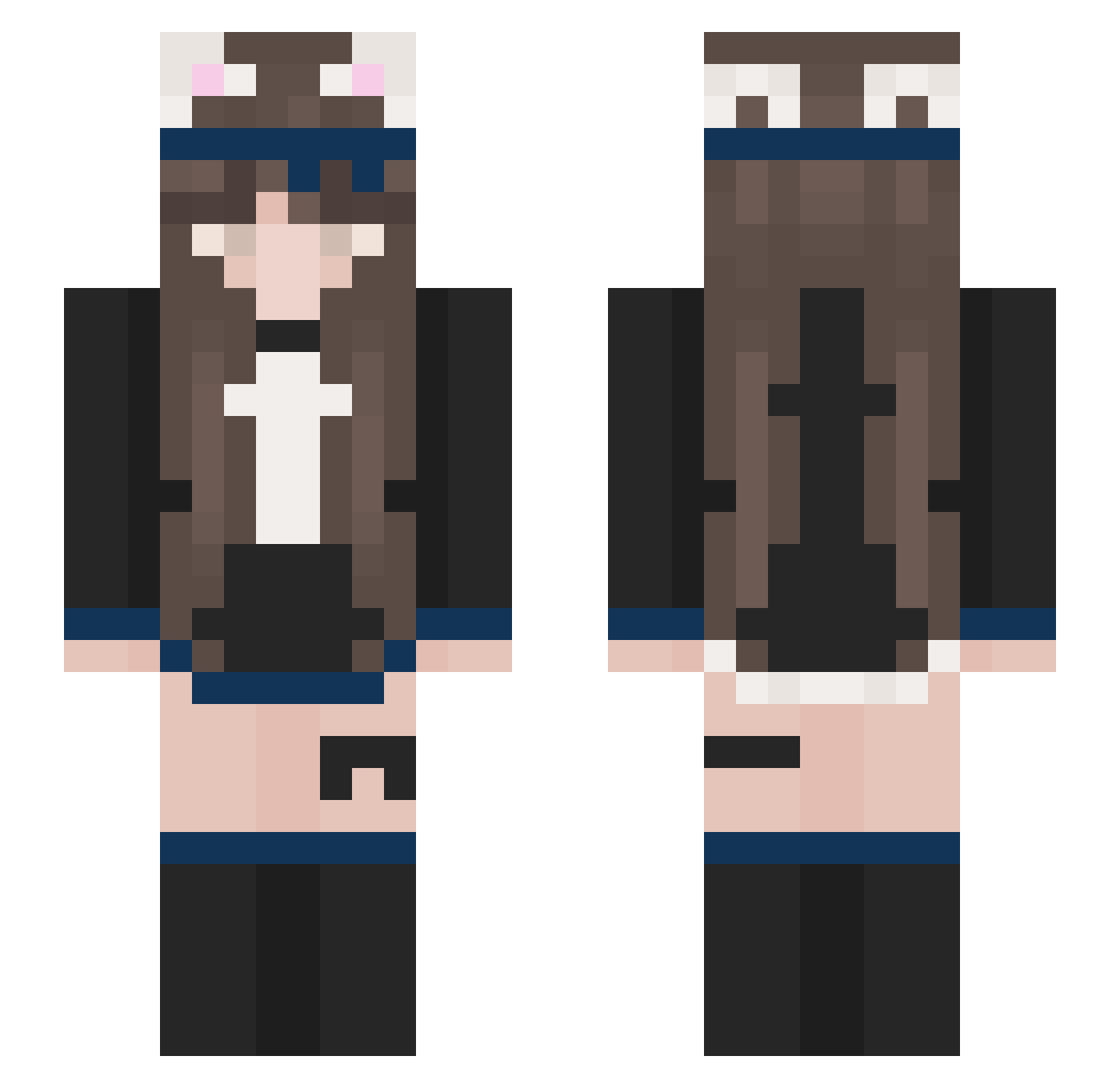 starbursttttt Minecraft skin, front and back view