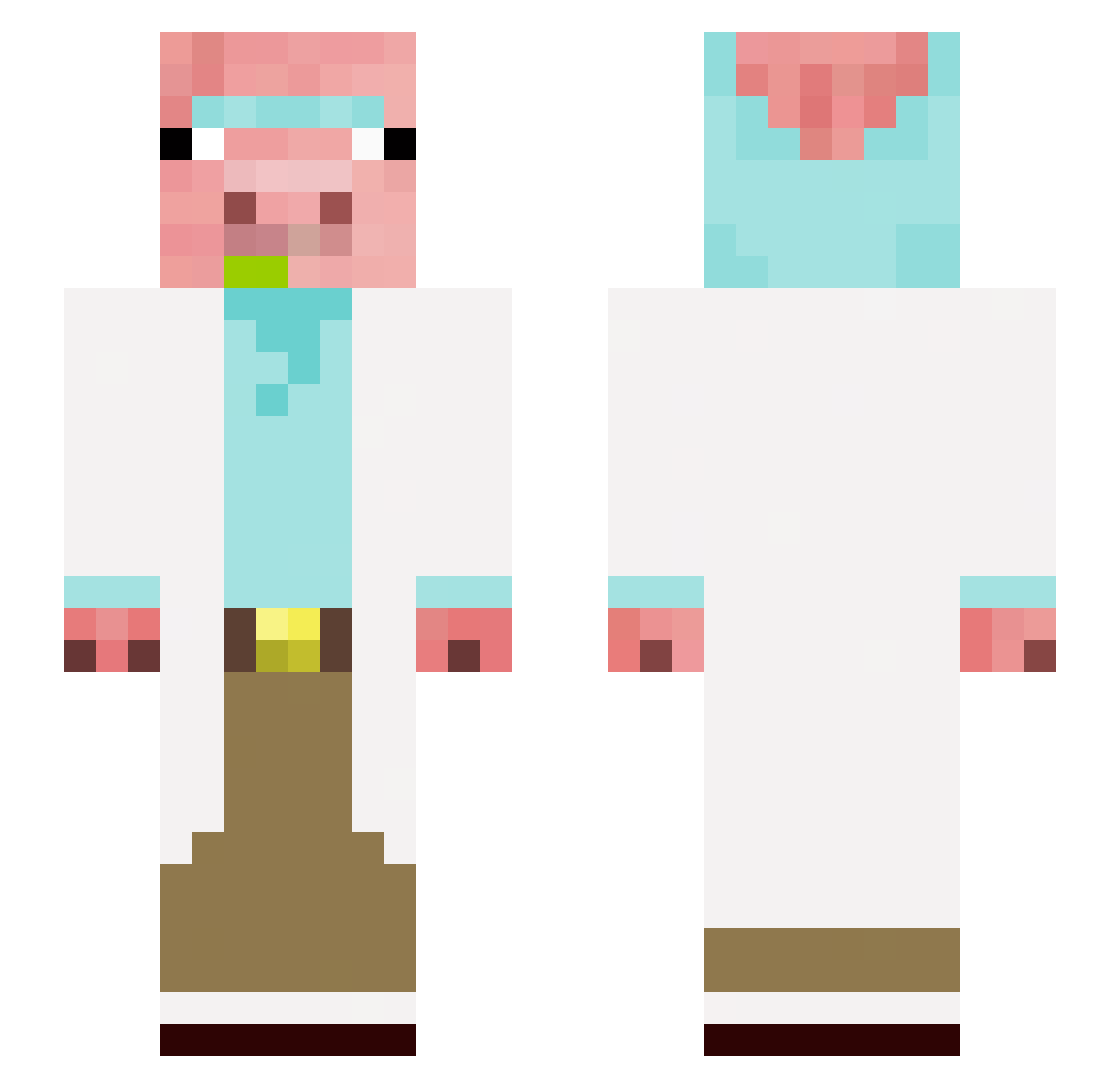 Torpz_ Minecraft skin, front and back view