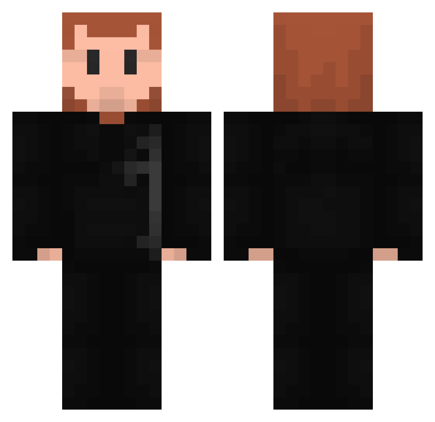_Ruitao11BTfoxyy Minecraft skin, front and back view